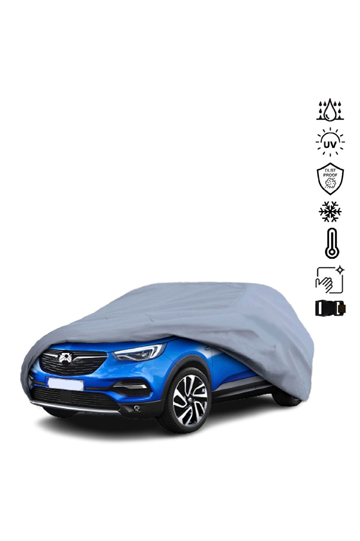 Opel Crossland X (2017-2020) Miflonlu Su Geçirmez Oto Branda Uv Koruyuculu