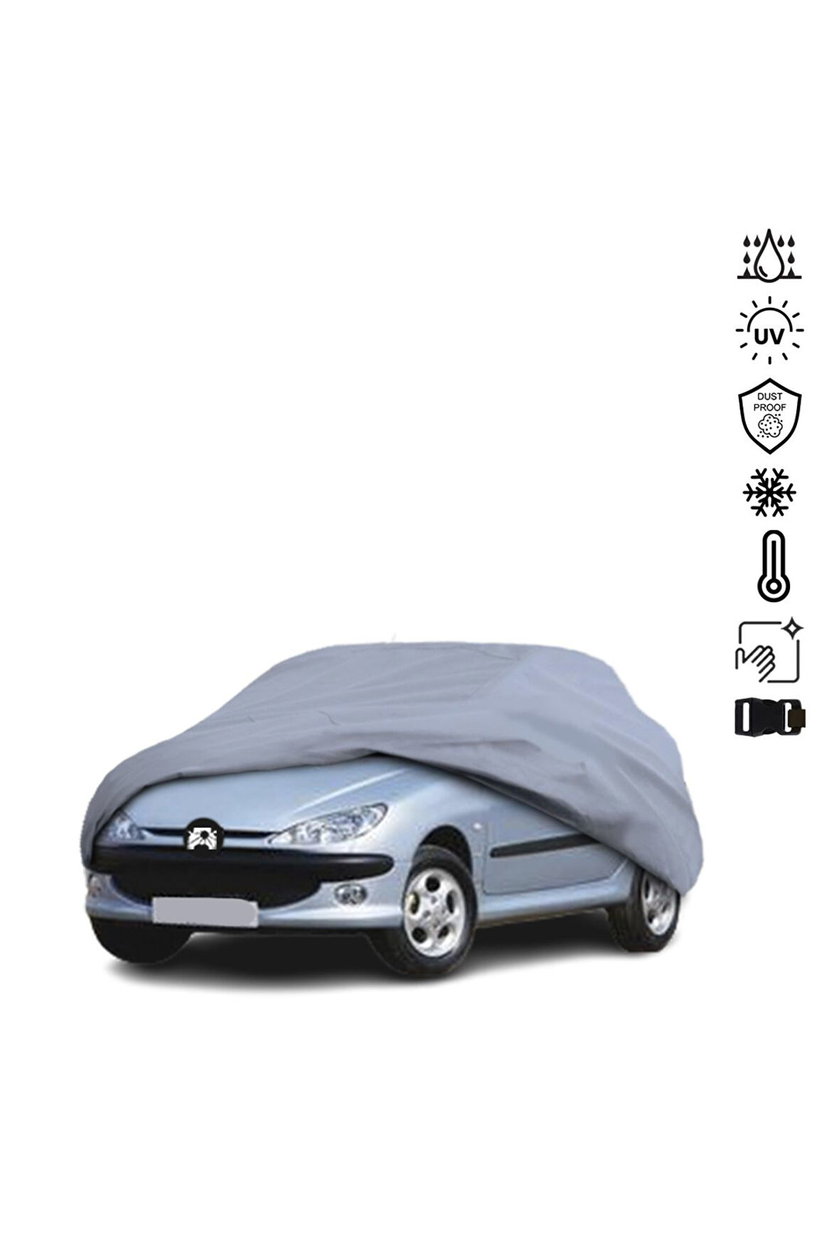 Peugeot 206 (1998-2009) Araba Brandası Miflonlu Su Geçirmez Araba Brandası Uv Koruyuculu