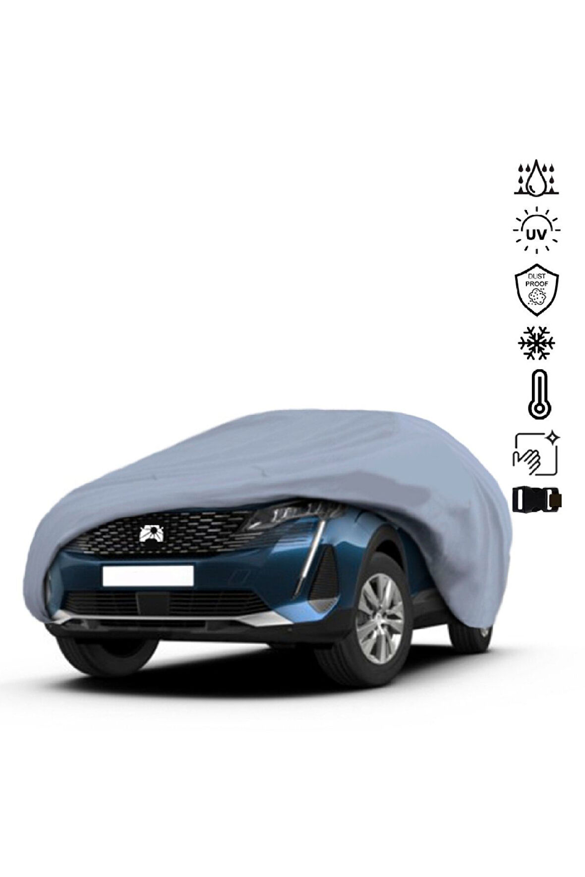 Peugeot 3008 (2020-) Miflonlu Su Geçirmez Oto Branda Uv Koruyuculu