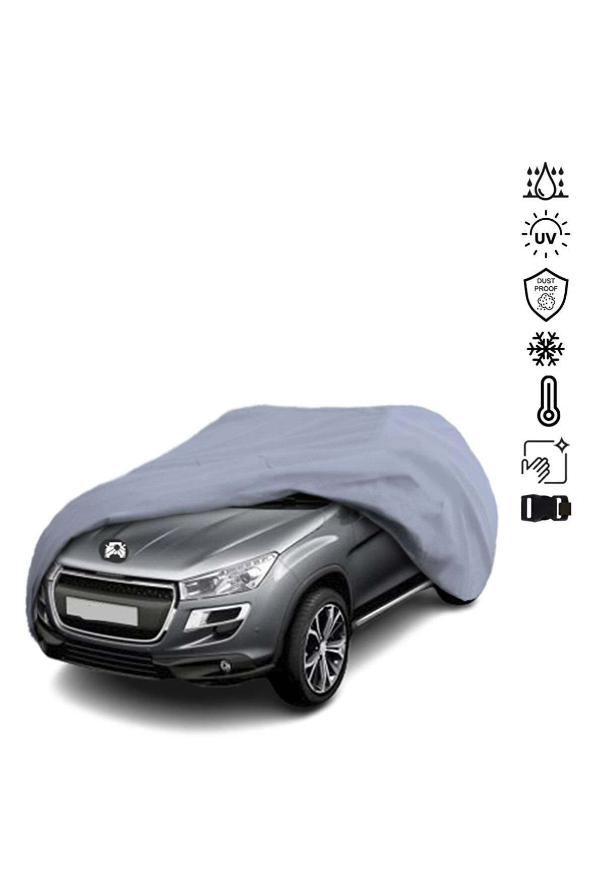 Peugeot 4008 (2012-2017) Araba Brandası Miflonlu Su Geçirmez Araba Brandası Uv Koruyuculu
