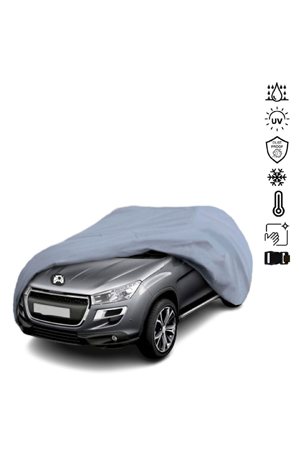 Peugeot 4008 (2012-2017) Miflonlu Su Geçirmez Oto Branda Uv Koruyuculu