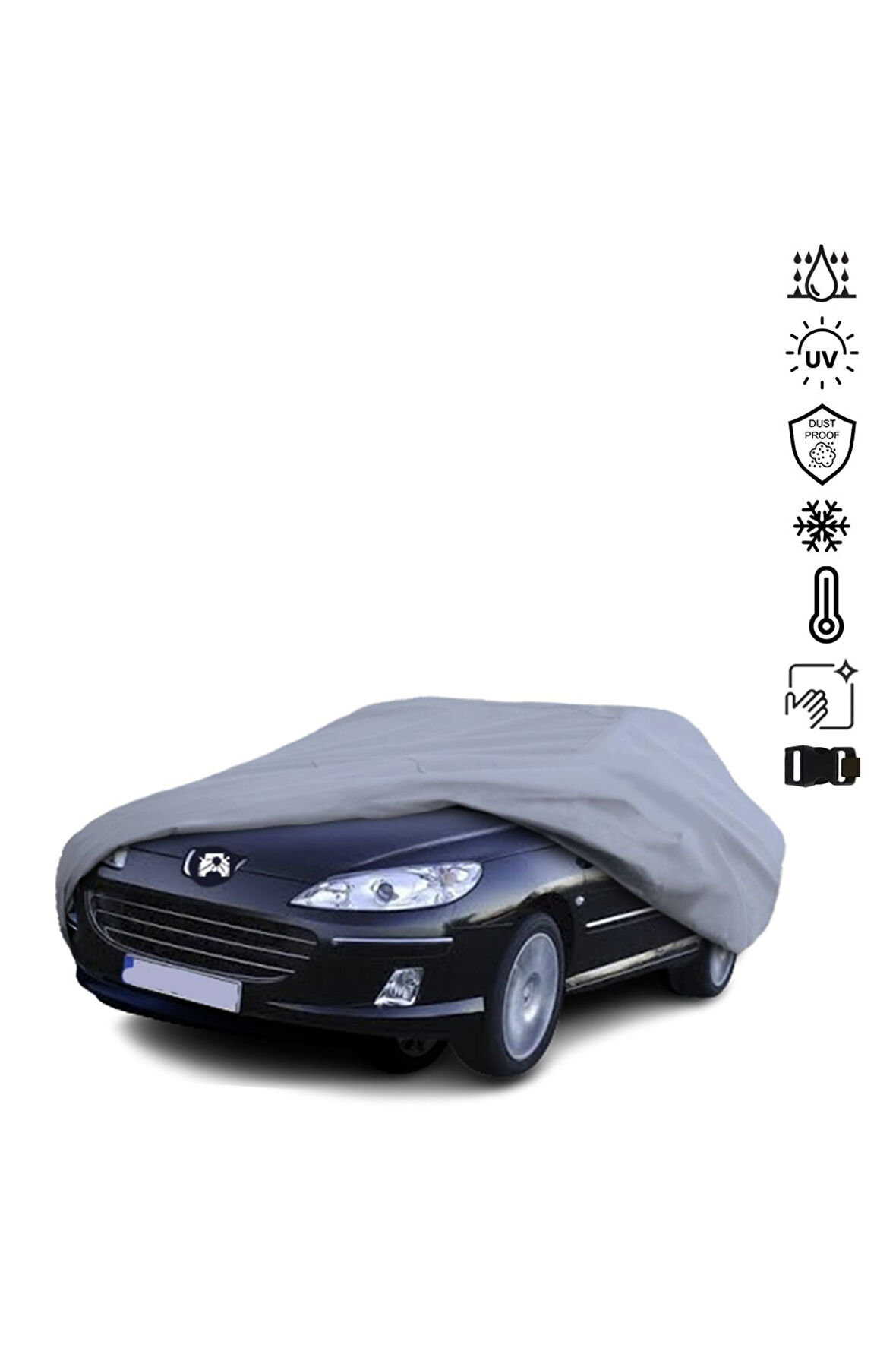Peugeot 407 Coupe (2005-2008) Araba Brandası Miflonlu Su Geçirmez Araba Brandası Uv Koruyuculu