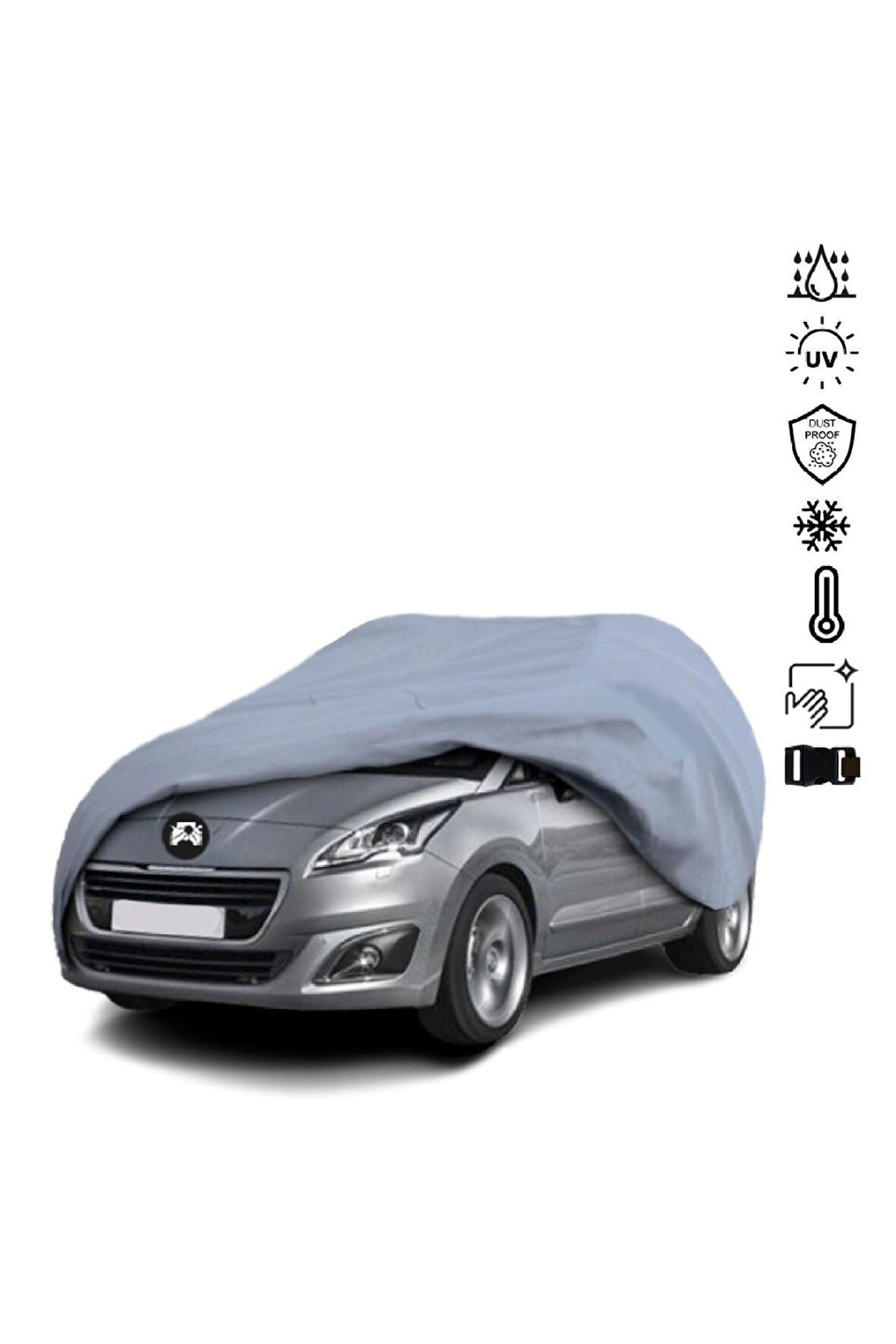 Peugeot 5008 1 (2009-2017) Miflonlu Su Geçirmez Oto Branda Uv Koruyuculu