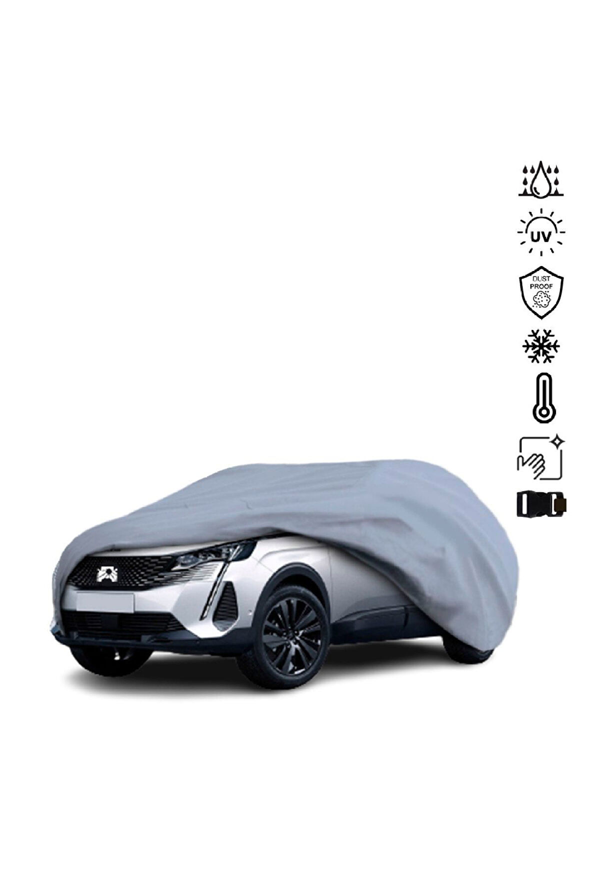 Peugeot 5008 2 (2020-) Miflonlu Su Geçirmez Oto Branda Uv Koruyuculu