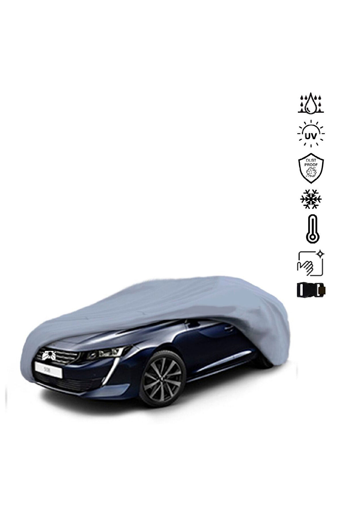 Peugeot 508l 2 (2019-) Miflonlu Su Geçirmez Oto Branda Uv Koruyuculu