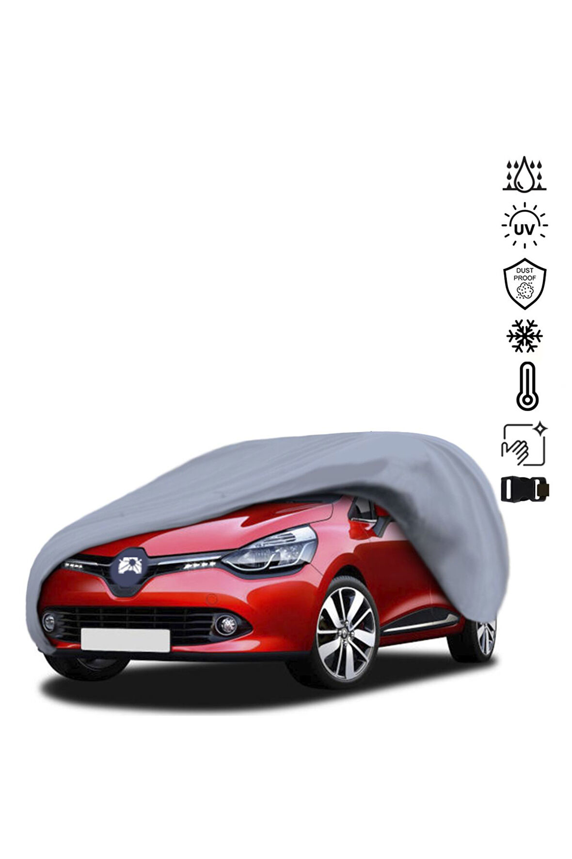 RENAULT CLİO 4 HB (2012-2019) Araba Brandası Miflonlu Su Geçirmez 4 Mevsim Araba Brandası