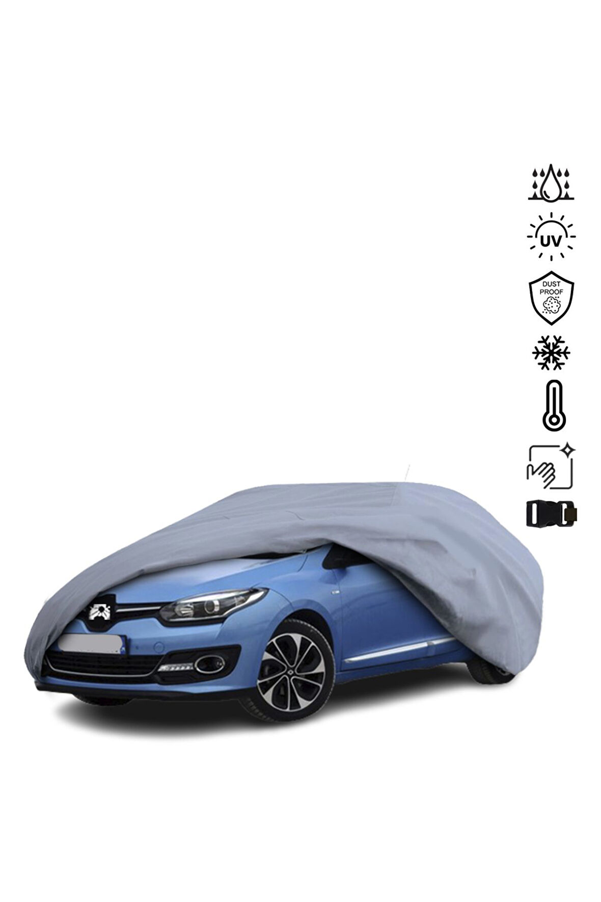 Renault Megane 3 Hatchback Araba Brandası Miflonlu Su Geçirmez Araba Brandası Uv Koruyuculu