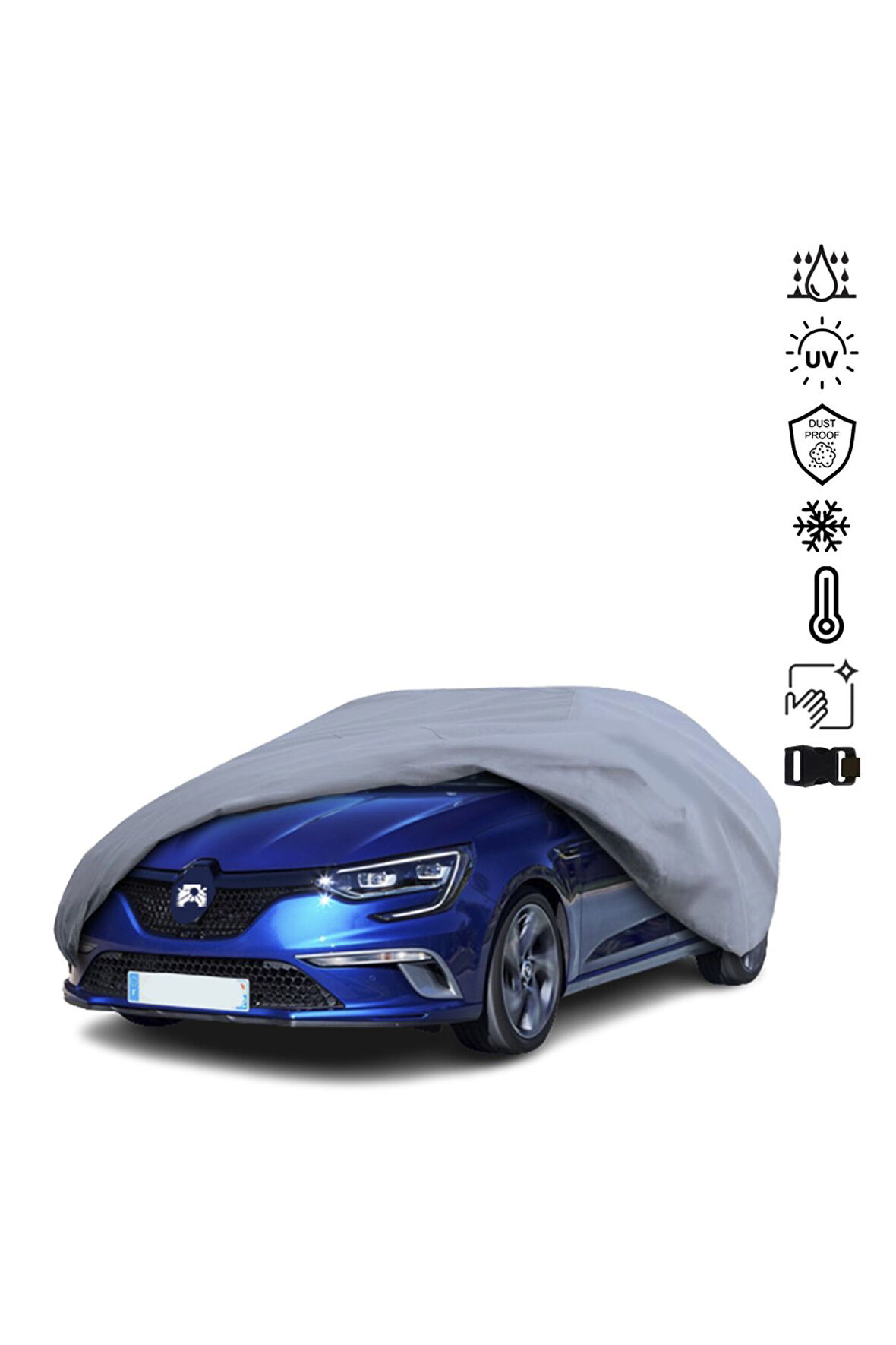 Renault Megane 4 Hatchback Araba Brandası Miflonlu Su Geçirmez Araba Brandası Uv Koruyuculu