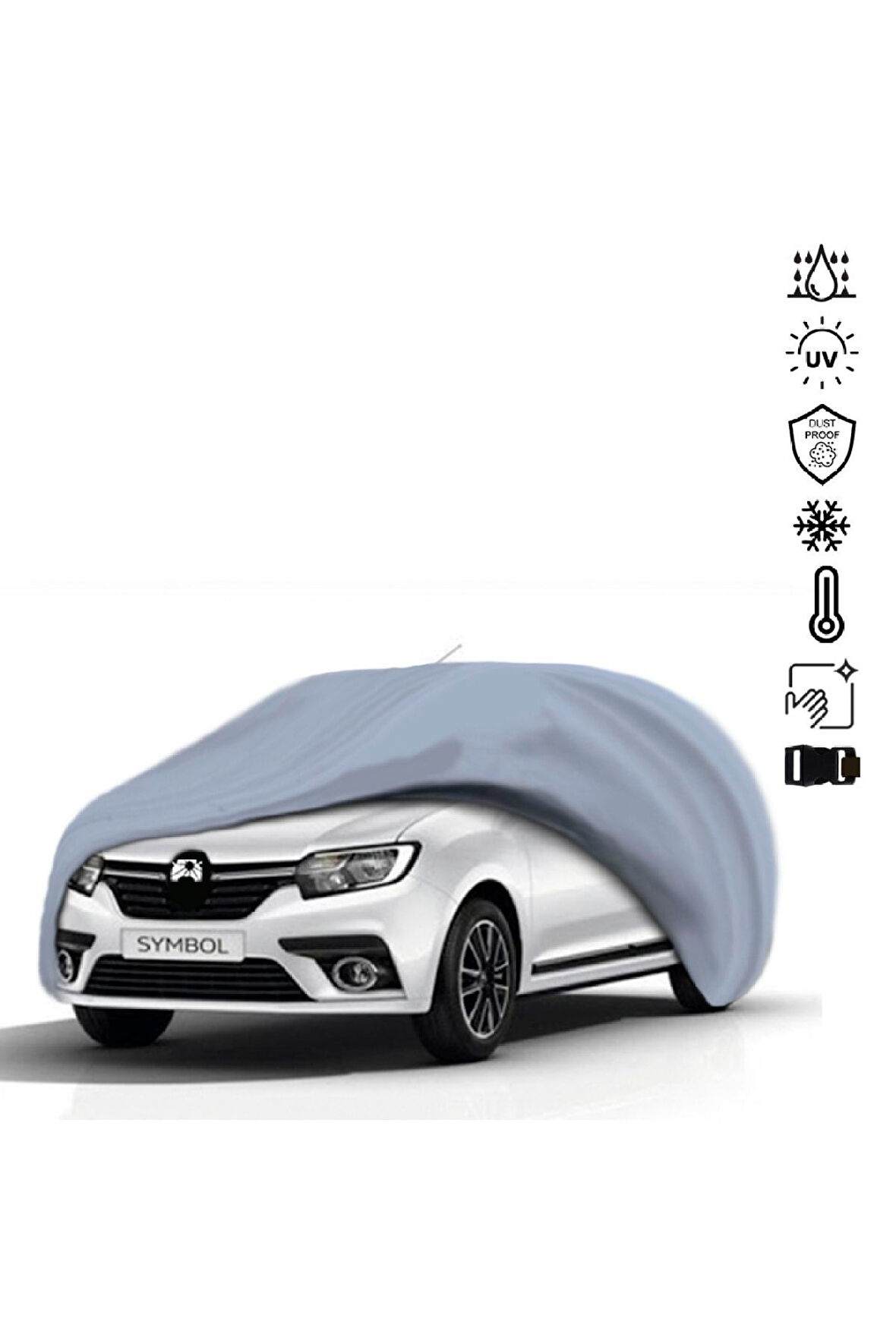Renault Symbol 3 (2013-) Miflonlu Su Geçirmez Oto Branda Uv Koruyuculu