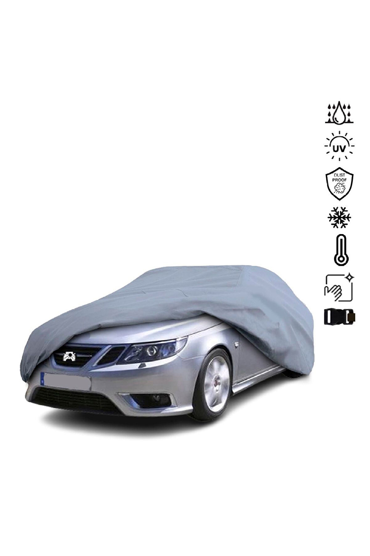 Saab 9-3 Hatchback Miflonlu Su Geçirmez Oto Branda Uv Koruyuculu