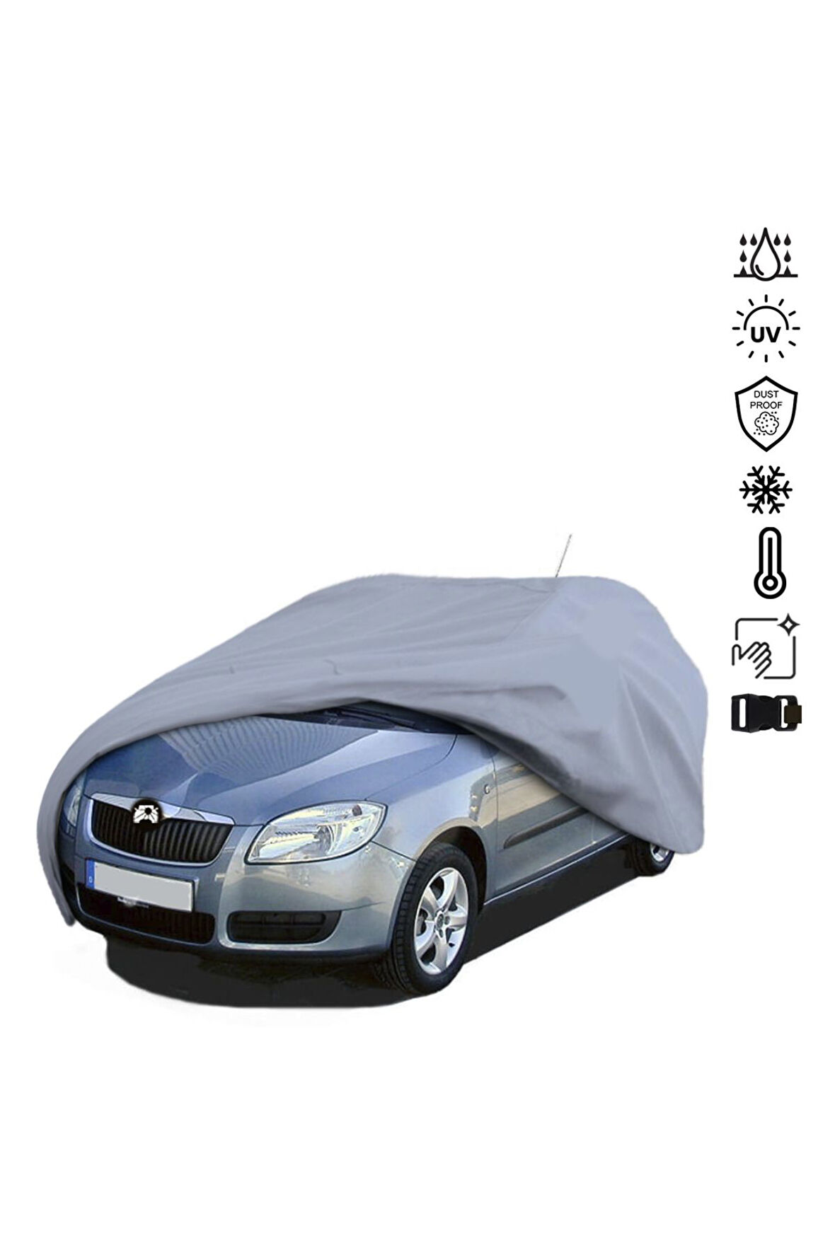 Skoda Fabia Hatchback 1 (1999-2007) Araba Brandası Miflonlu Su Geçirmez Dış Ortam Araba Brandası