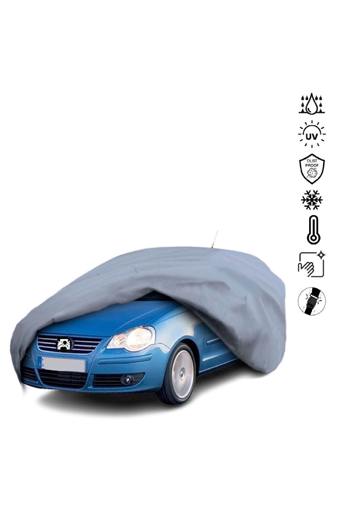 Volkswagen Polo 4 9n (2001-2009) Miflonlu Su Geçirmez Oto Branda Uv Koruyuculu