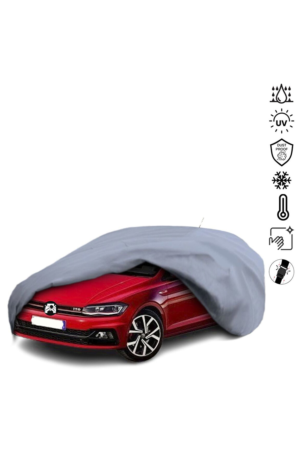 Volkswagen Polo 6 (2017-2020) Araba Brandası Miflonlu Su Geçirmez Araba Brandası Uv Koruyuculu