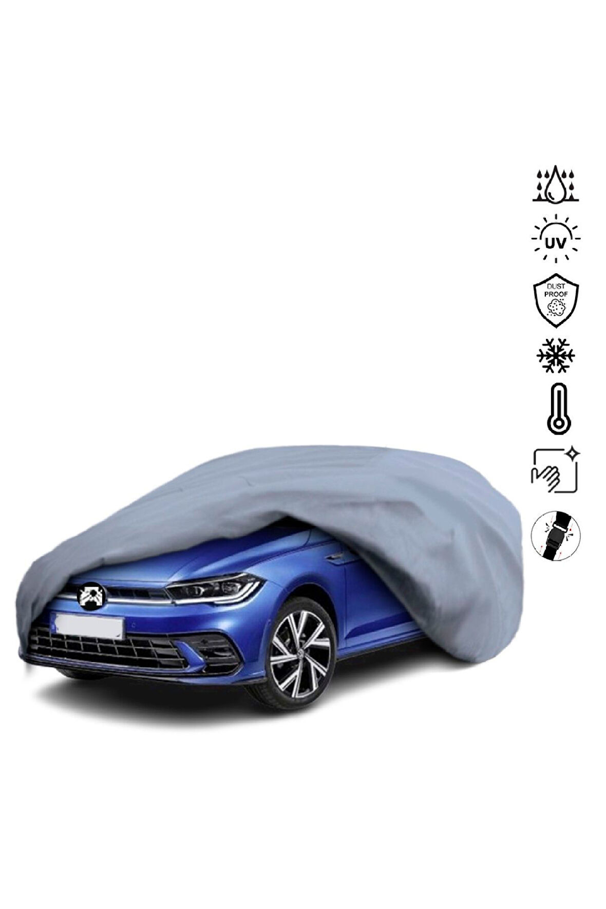 Volkswagen Polo 6 (2021-) Miflonlu Su Geçirmez Oto Branda Uv Koruyuculu