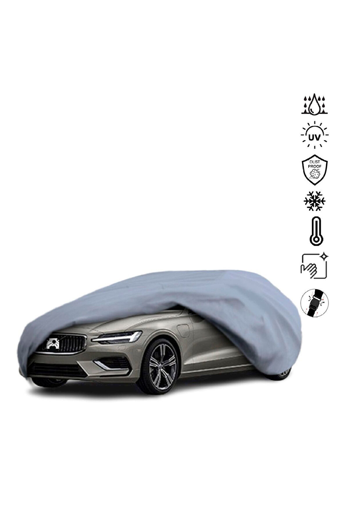 Volvo V60 1 Station Wagon (2010-2018) Miflonlu Su Geçirmez Oto Branda Uv Koruyuculu