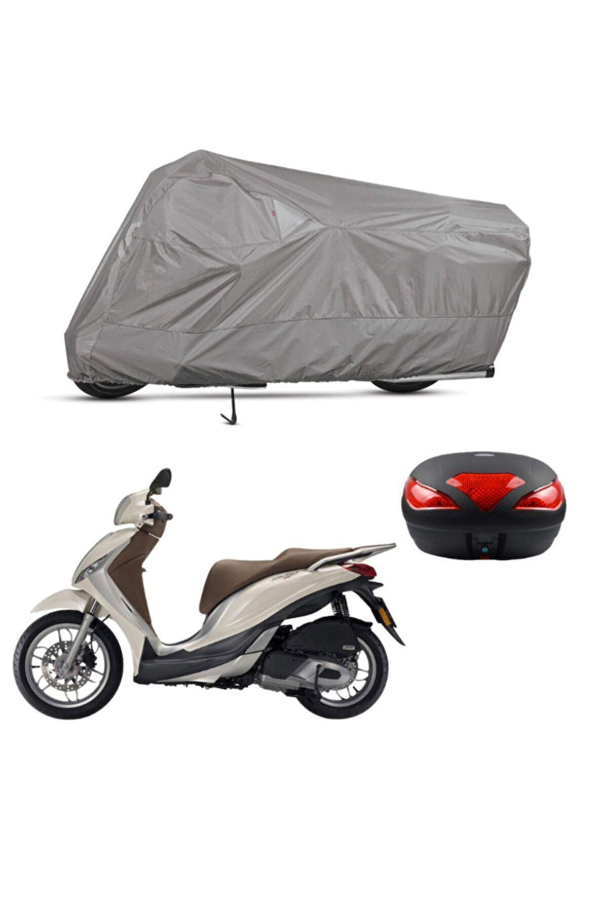 Piaggio Medley 150 Arka Çanta   Bağlantı Tokalı  Uyumlu SolarBlock Prime Motosiklet Brandası Örtüsü