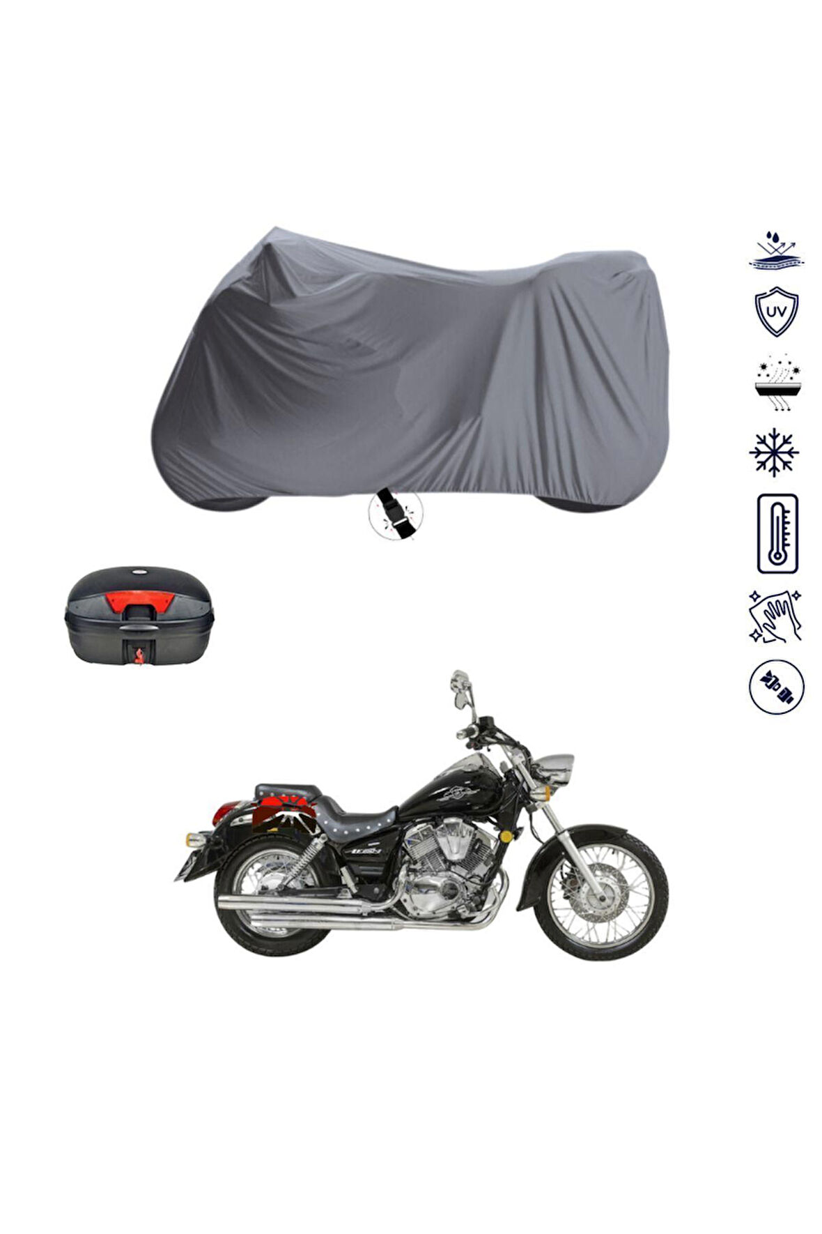 Lifan Lf250-b  Bağlantı Tokalı  Uyumlu SolarBlock Prime Motosiklet Brandası Örtüsü