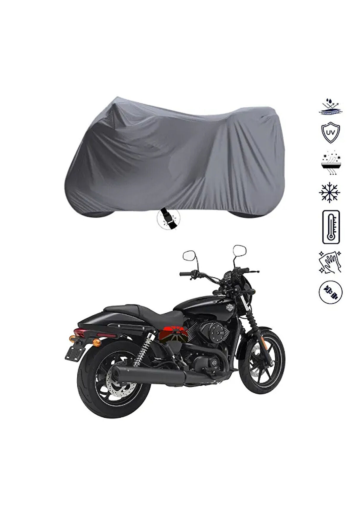 Harley-Davidson Street 750 Arka Çanta  Bağlantı Tokalı  Uyumlu SolarBlock  Motosiklet Brandası