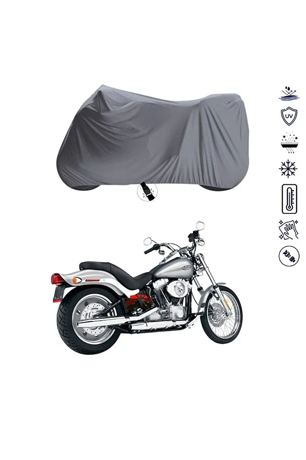 Harley-davidson Softail Serisi  Bağlantı Tokalı  Uyumlu SolarBlock Prime Motosiklet Brandası Örtüsü