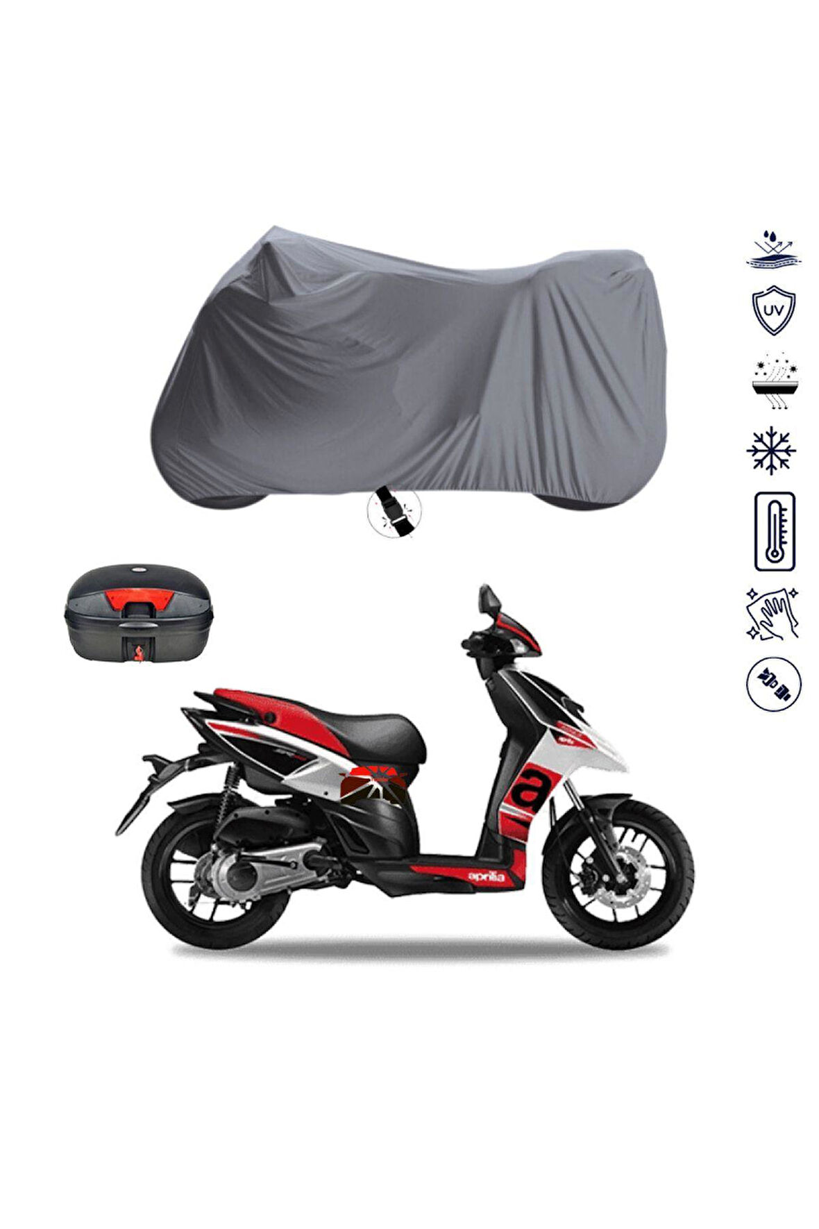 Aprilla Sr 850  Bağlantı Tokalı  Uyumlu SolarBlock Prime Motosiklet Brandası Örtüsü