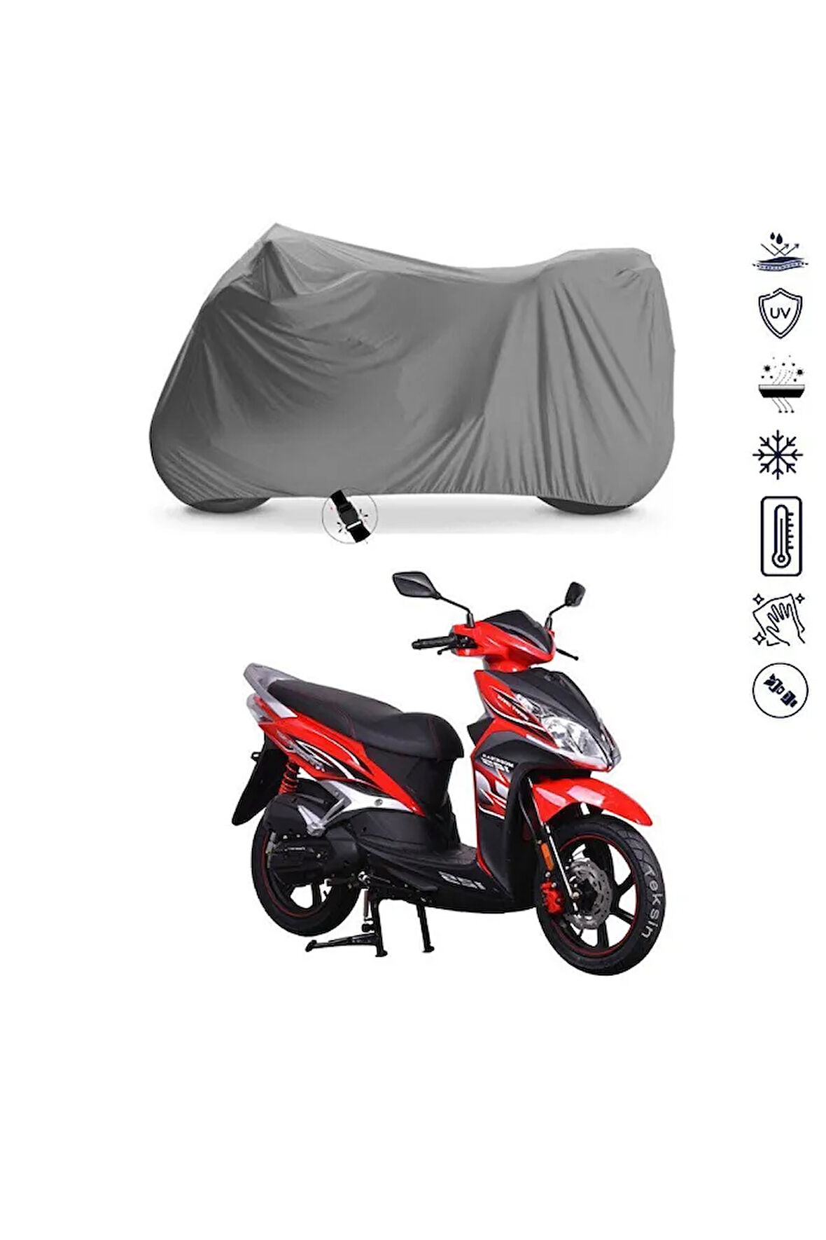 Kadırga Kadırga Elıt-125  Bağlantı Tokalı  Uyumlu SolarBlock Prime Motosiklet Brandası Örtüsü