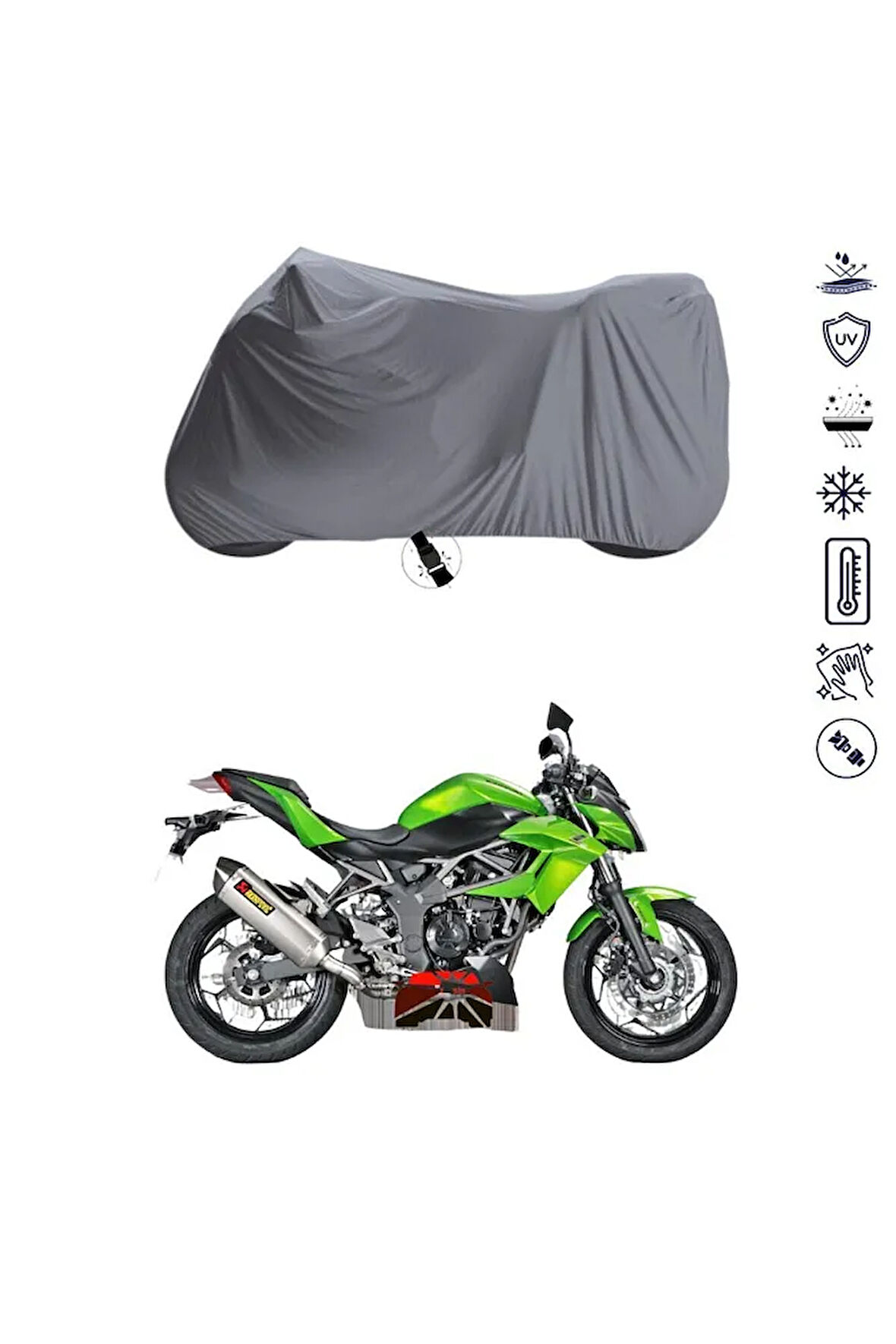 Kawasaki Z 250 Sl Bağlantı Tokalı  Uyumlu SolarBlock Prime Motosiklet Brandası Örtüsü