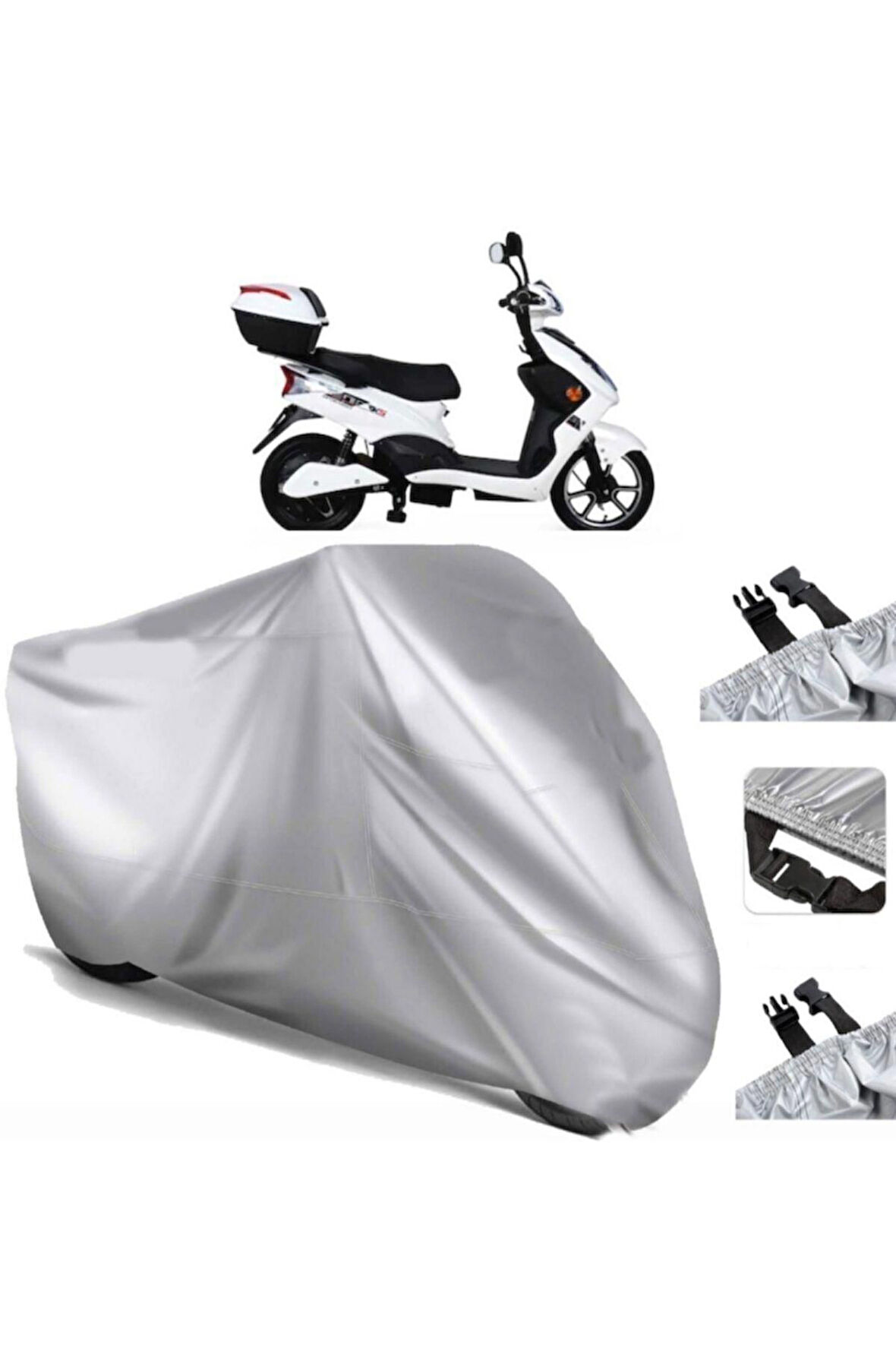 Rks Zf3 Elektrikli Arka Çanta (bağlantı Tokalı) Uyumlu SolarBlock Prime Motosiklet Brandası Örtüsü