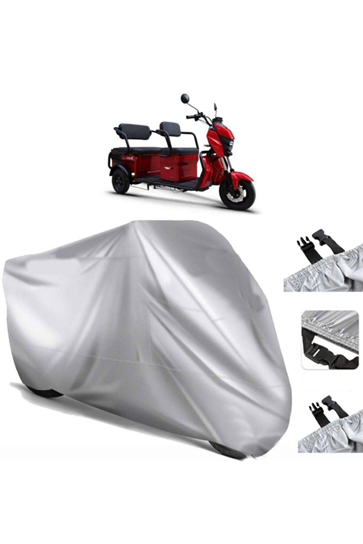 Rks Optimus Elektrikli Arka Çanta (bağlantı Tokalı) Uyumlu SolarBlock  Motosiklet Brandası Örtüsü