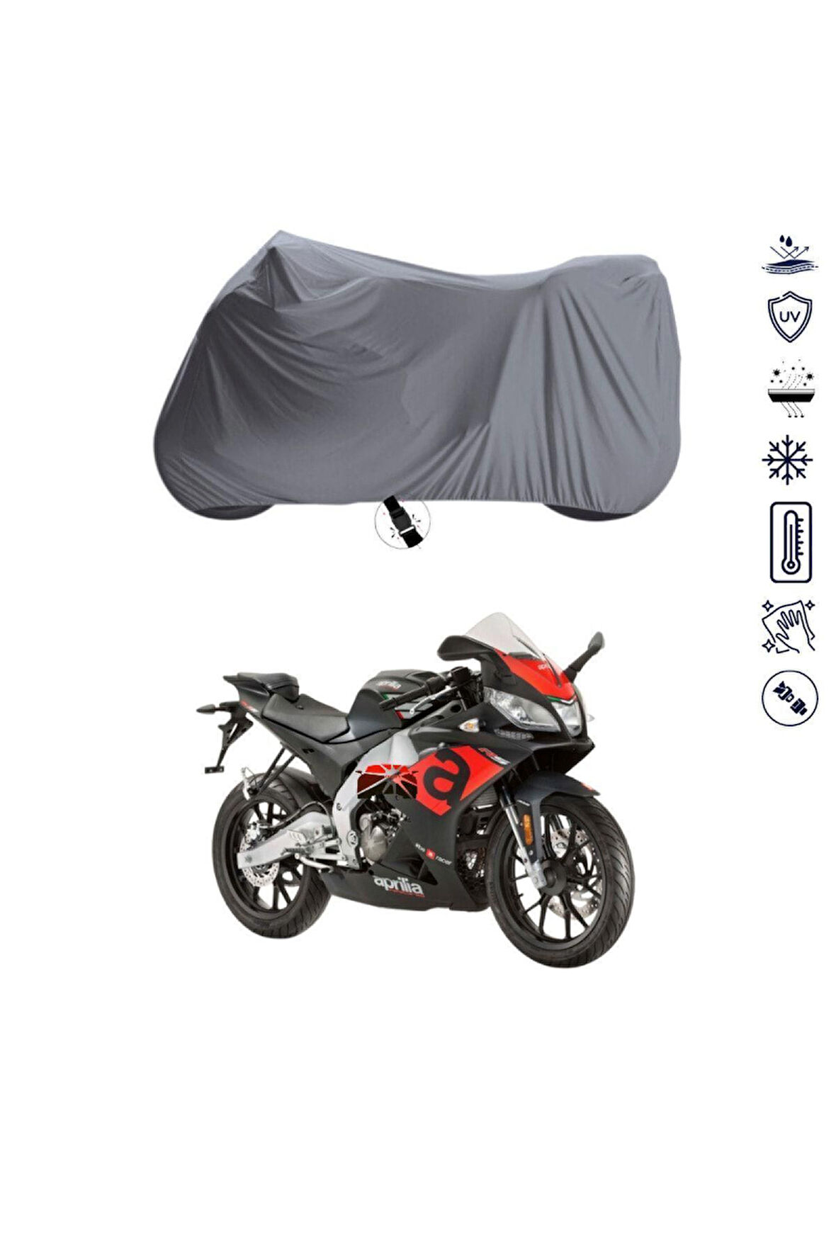 Aprilia Rs 125  Bağlantı Tokalı  Uyumlu SolarBlock Prime Motosiklet Brandası Örtüsü