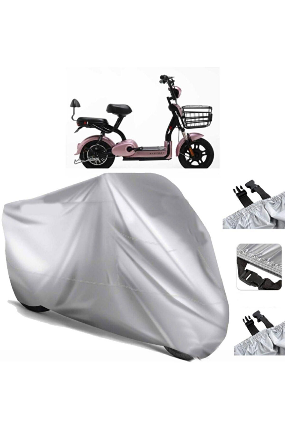 Rks Elegant Elektrikli Arka Çanta (bağlantı Tokalı) Uyumlu SolarBlock  Motosiklet Brandası Örtüsü