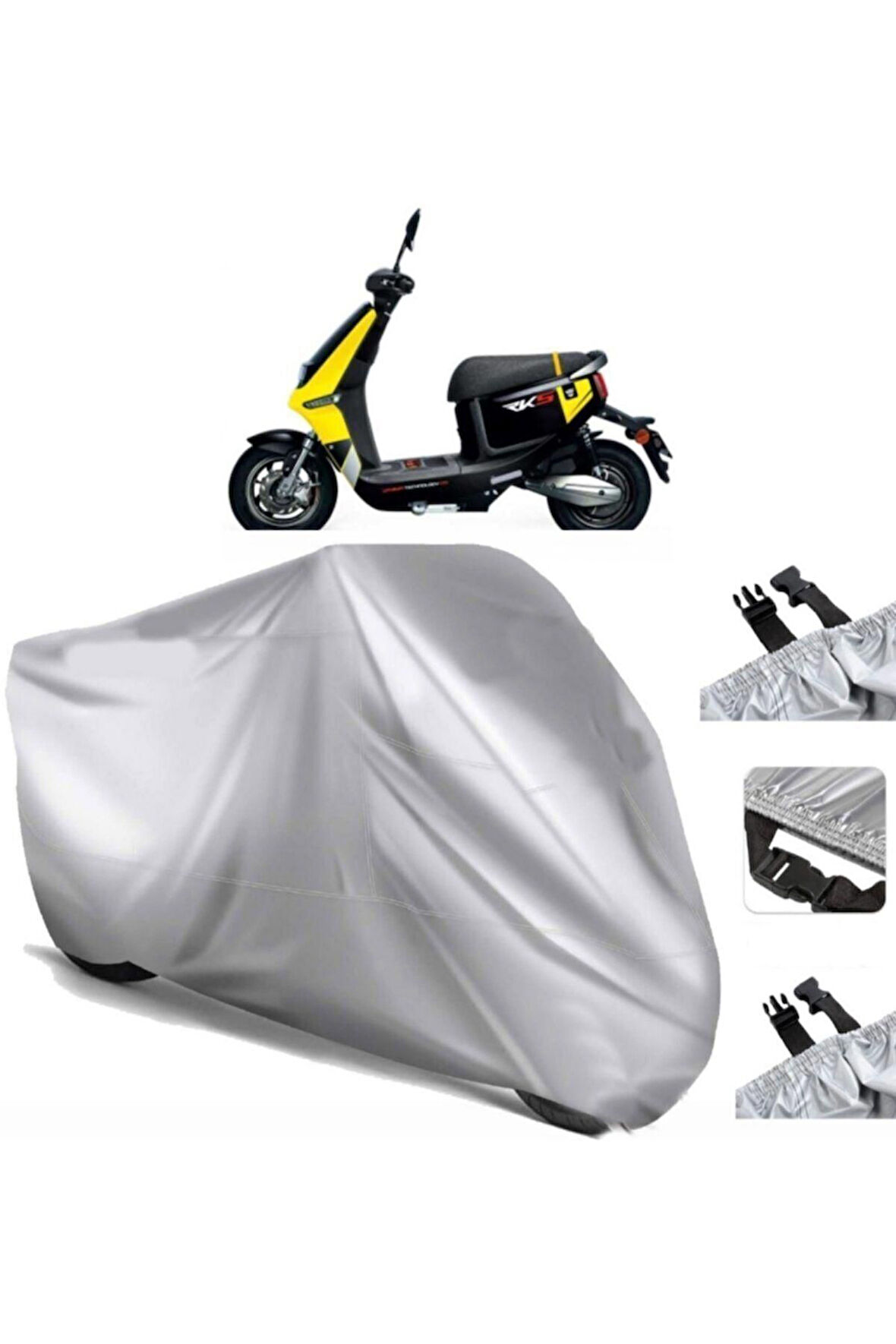 Rks C-line Elektrikli  (bağlantı Tokalı) Uyumlu SolarBlock Prime Motosiklet Brandası Örtüsü