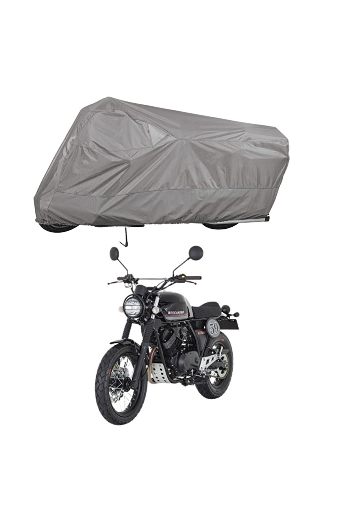 MONDİAL 250i BUCANNER Çantalı  Bağlantı Tokalı  Uyumlu SolarBlock Prime Motosiklet Brandası Örtüsü