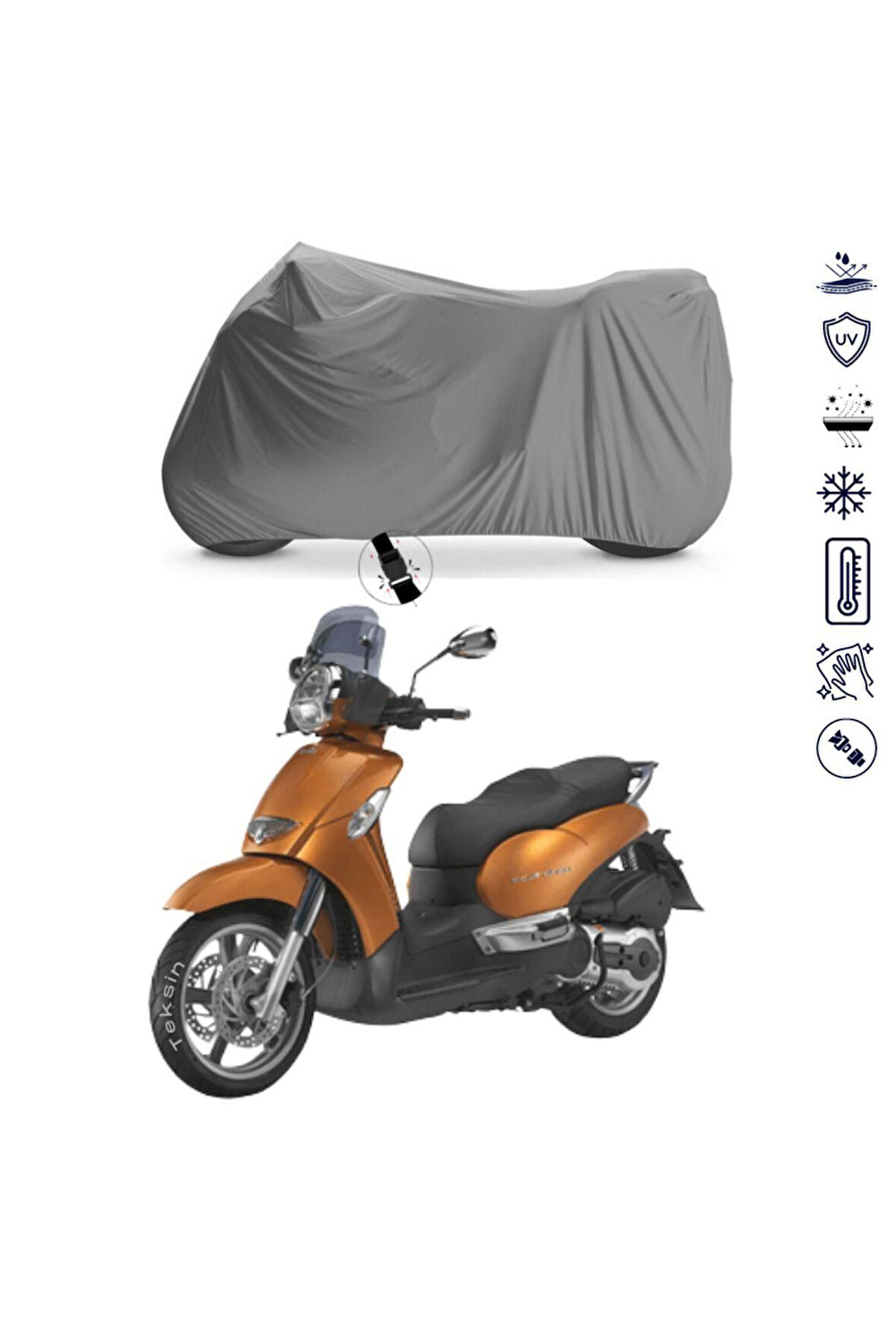 Aprilia Scarabeo 500  Bağlantı Tokalı  Uyumlu SolarBlock Prime Motosiklet Brandası Örtüsü