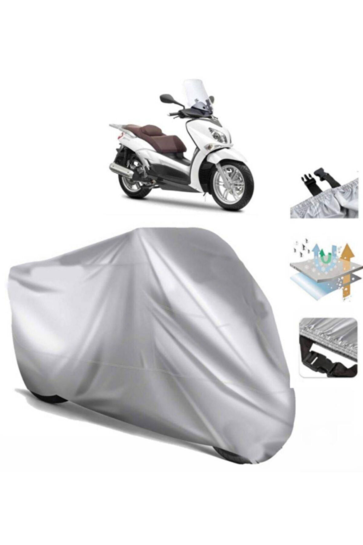 Yamaha X-city 250 (bağlantı Tokalı) Uyumlu SolarBlock Prime Motosiklet Brandası Örtüsü