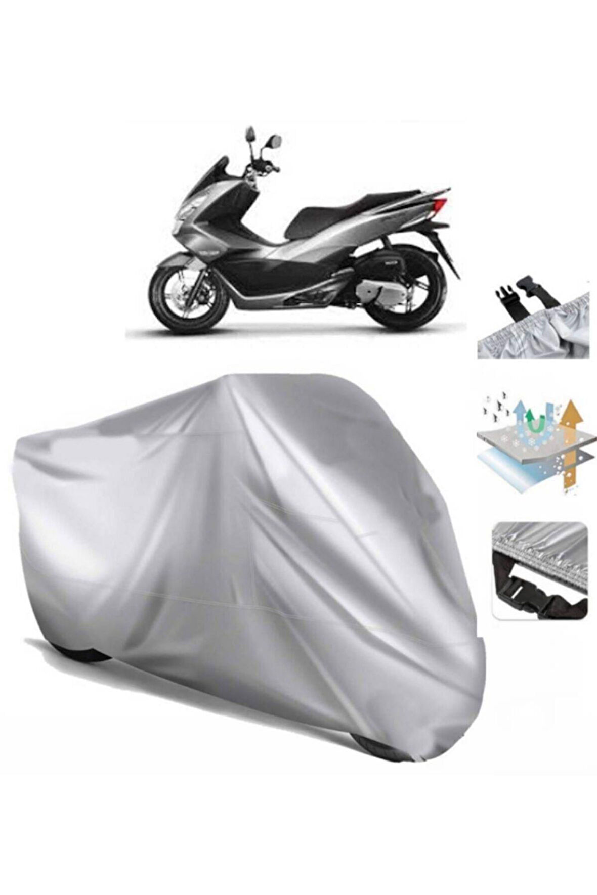 Honda Jf 26 (bağlantı Tokalı) Uyumlu SolarBlock Prime Motosiklet Brandası Örtüsü