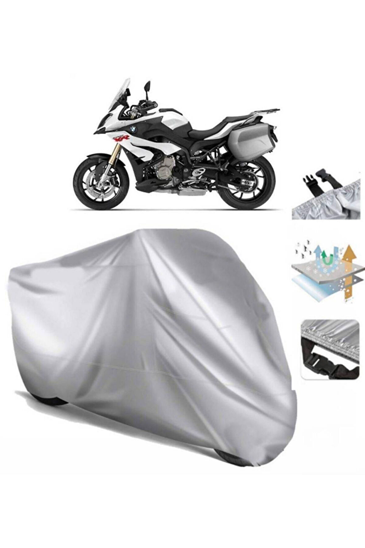 Bmw S 1000 Xr  Arka Çanta (bağlantı Tokalı) Uyumlu SolarBlock Prime Motosiklet Brandası Örtüsü