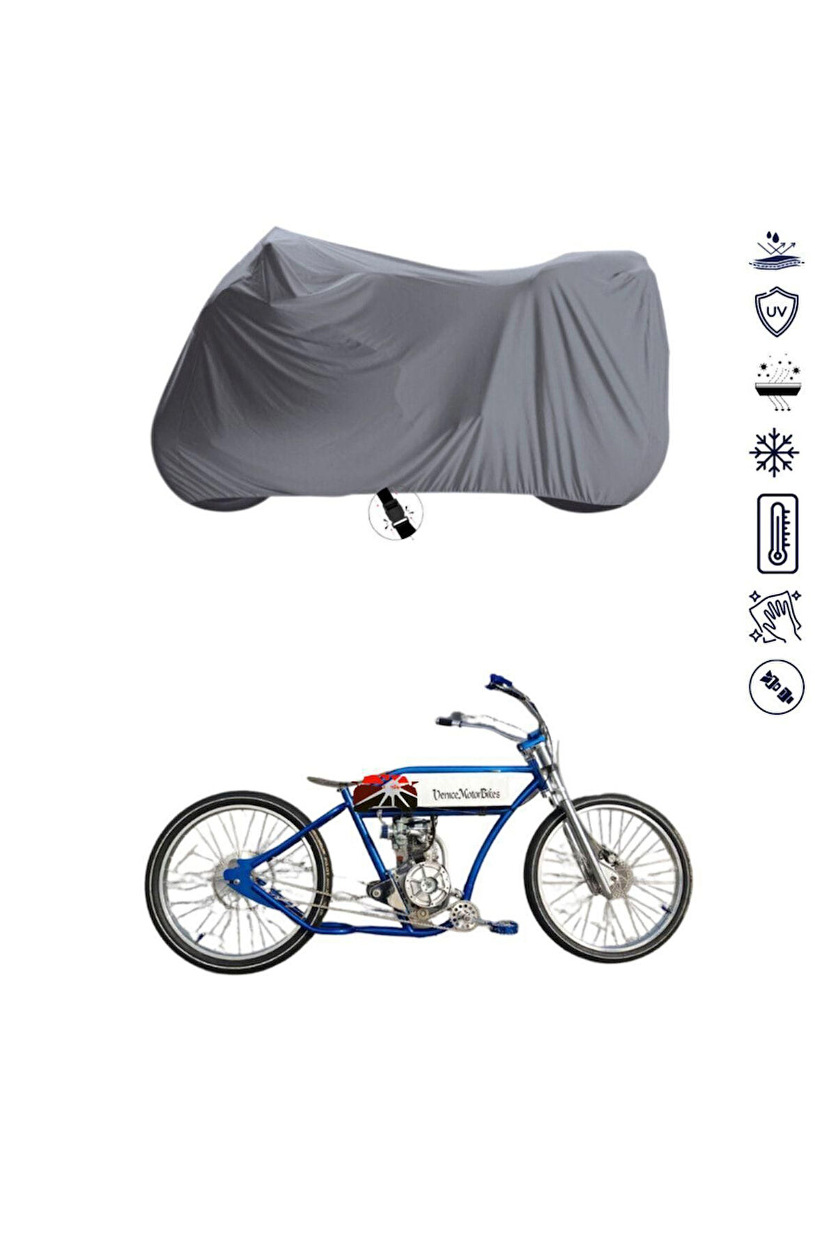 RMG Venice Bağlantı Tokalı  Uyumlu SolarBlock Prime Motosiklet Brandası Örtüsü