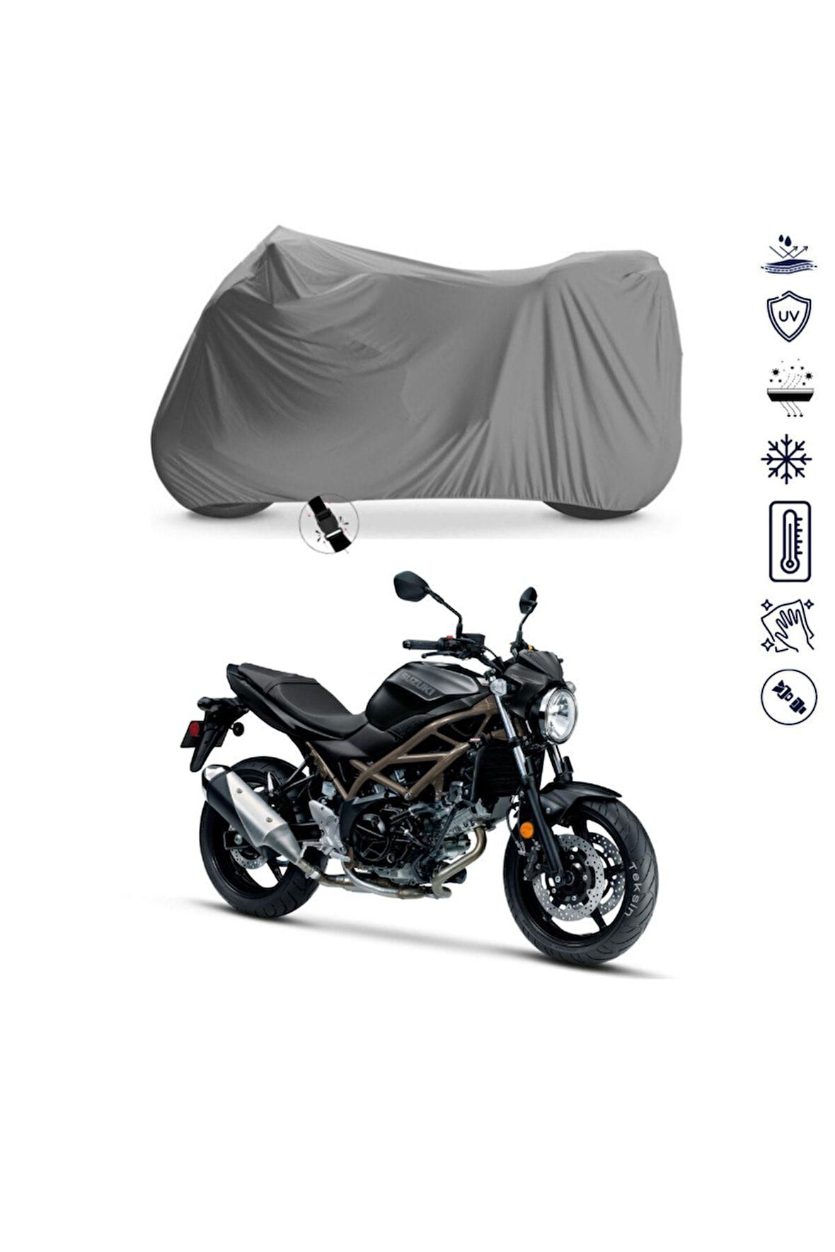 SUZUKİ SV650A  Bağlantı Tokalı  Uyumlu SolarBlock Prime Motosiklet Brandası Örtüsü