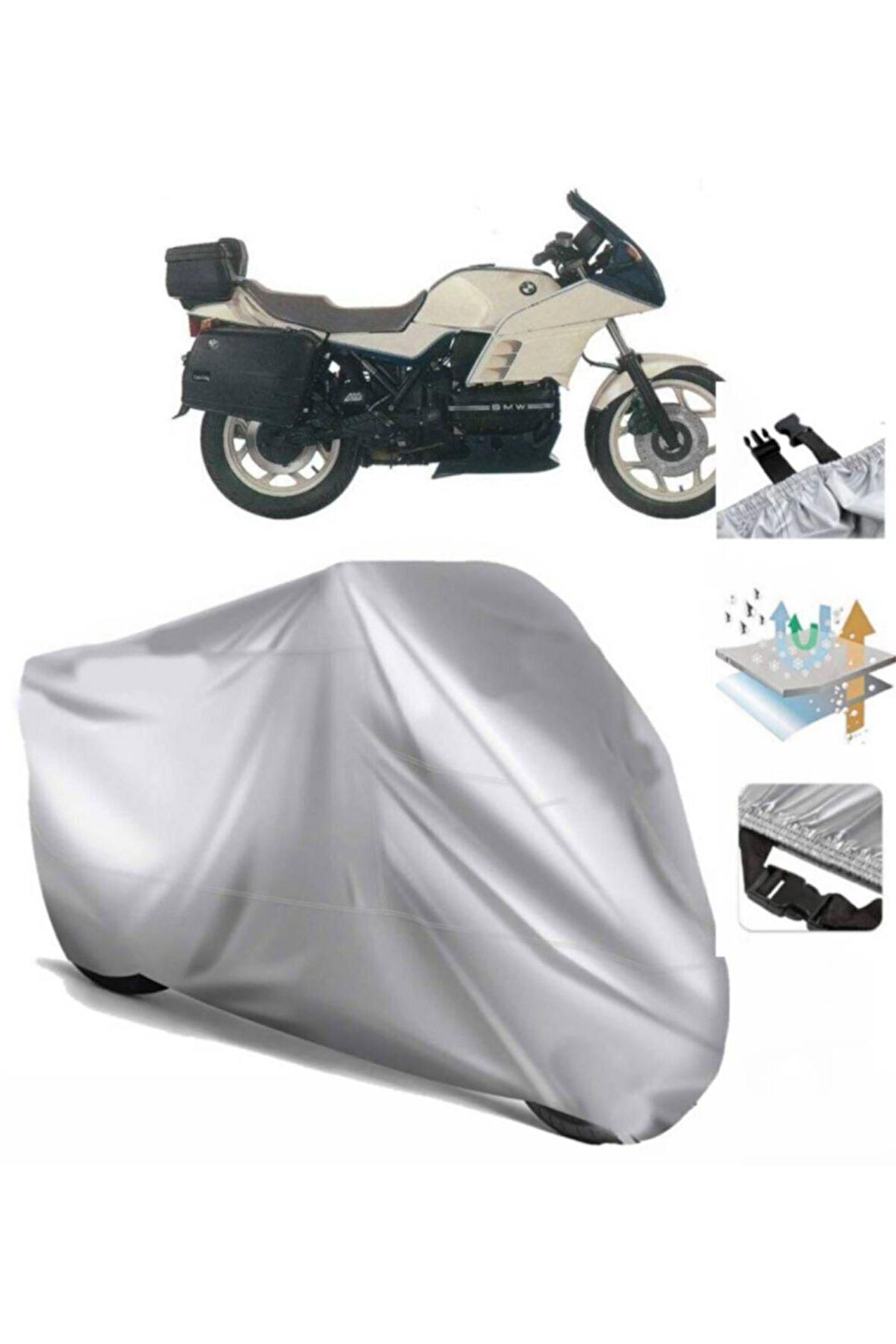 Bmw K 100 Rs (bağlantı Tokalı) Uyumlu SolarBlock Prime Motosiklet Brandası Örtüsü