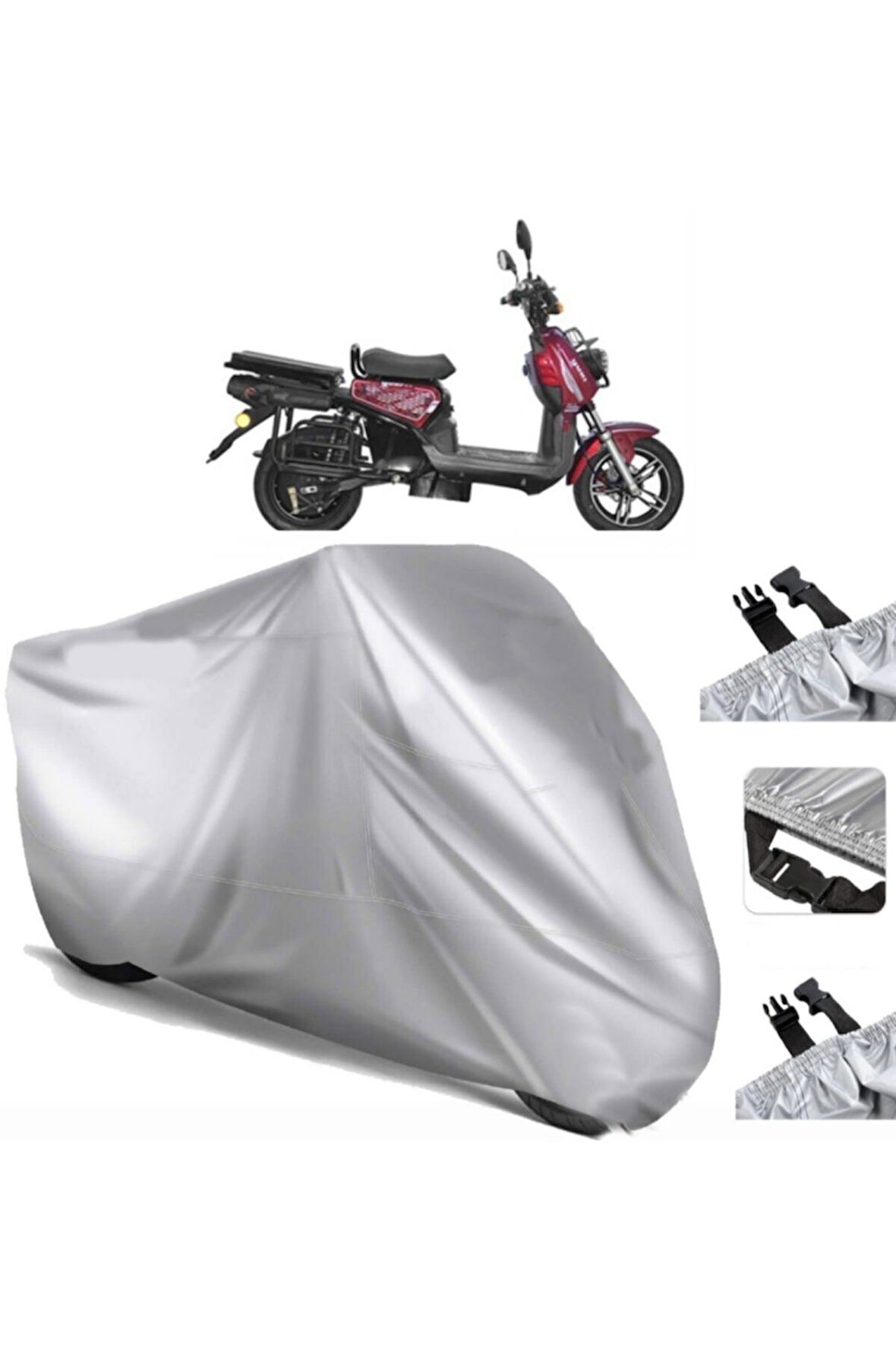 Yuki Yk-15 Planet Elektrikli Arka Çanta (bağlantı Tokalı) Uyumlu SolarBlock  Motosiklet Brandası