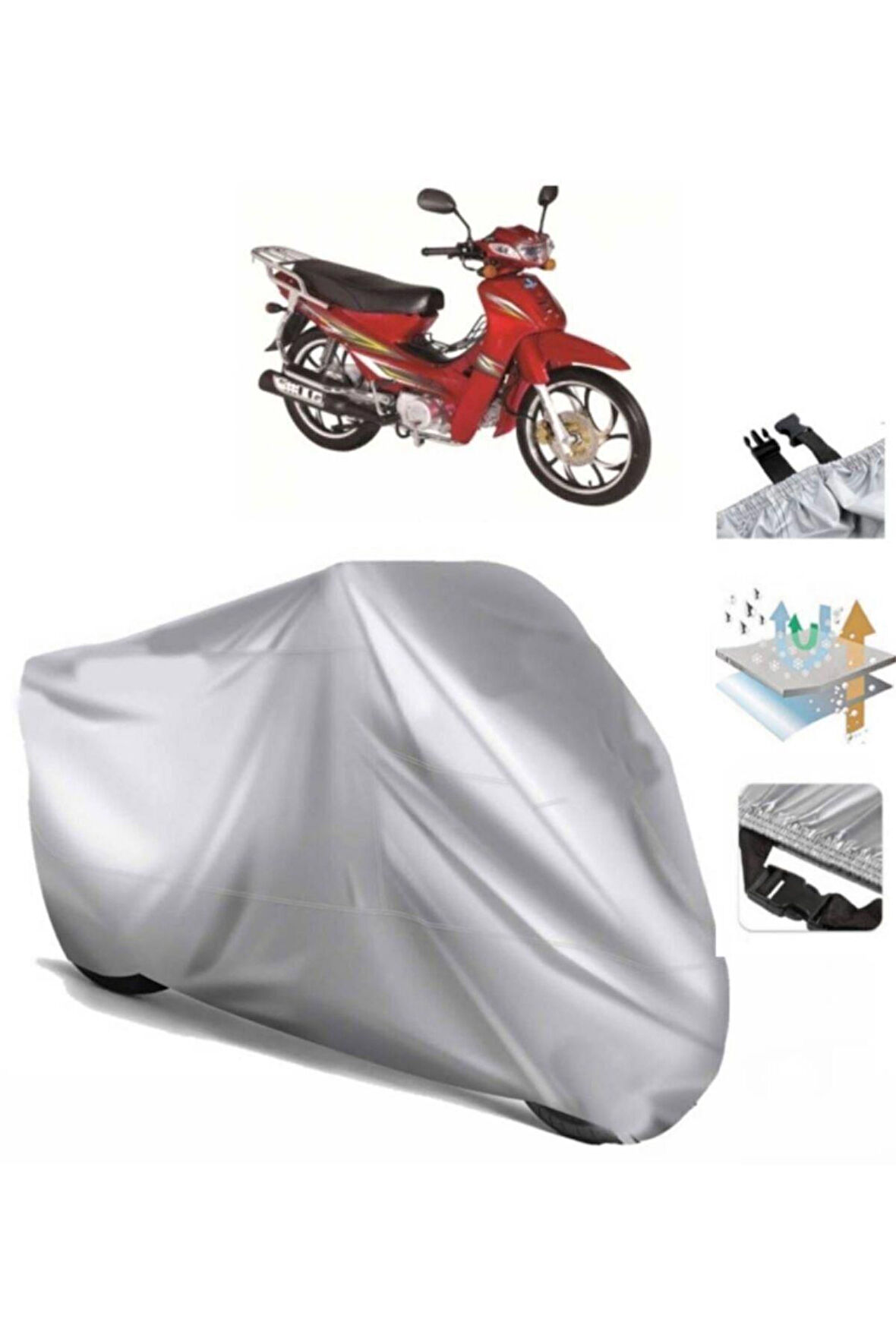 Bisan Roadstar Cub (bağlantı Tokalı) Uyumlu SolarBlock Prime Motosiklet Brandası Örtüsü