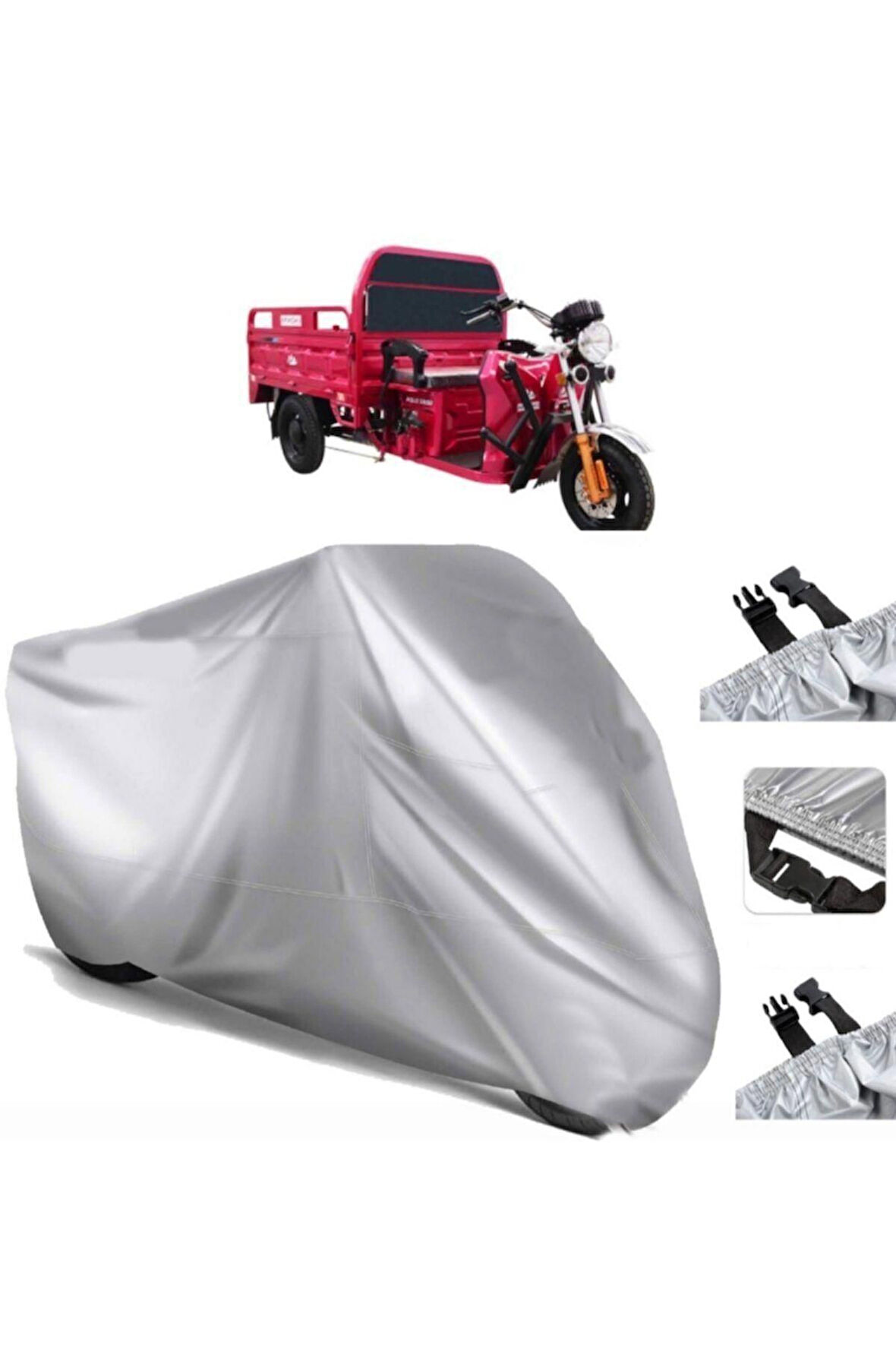 Apachi Polo Elektrikli Arka Çanta (bağlantı Tokalı) Uyumlu SolarBlock  Motosiklet Brandası Örtüsü