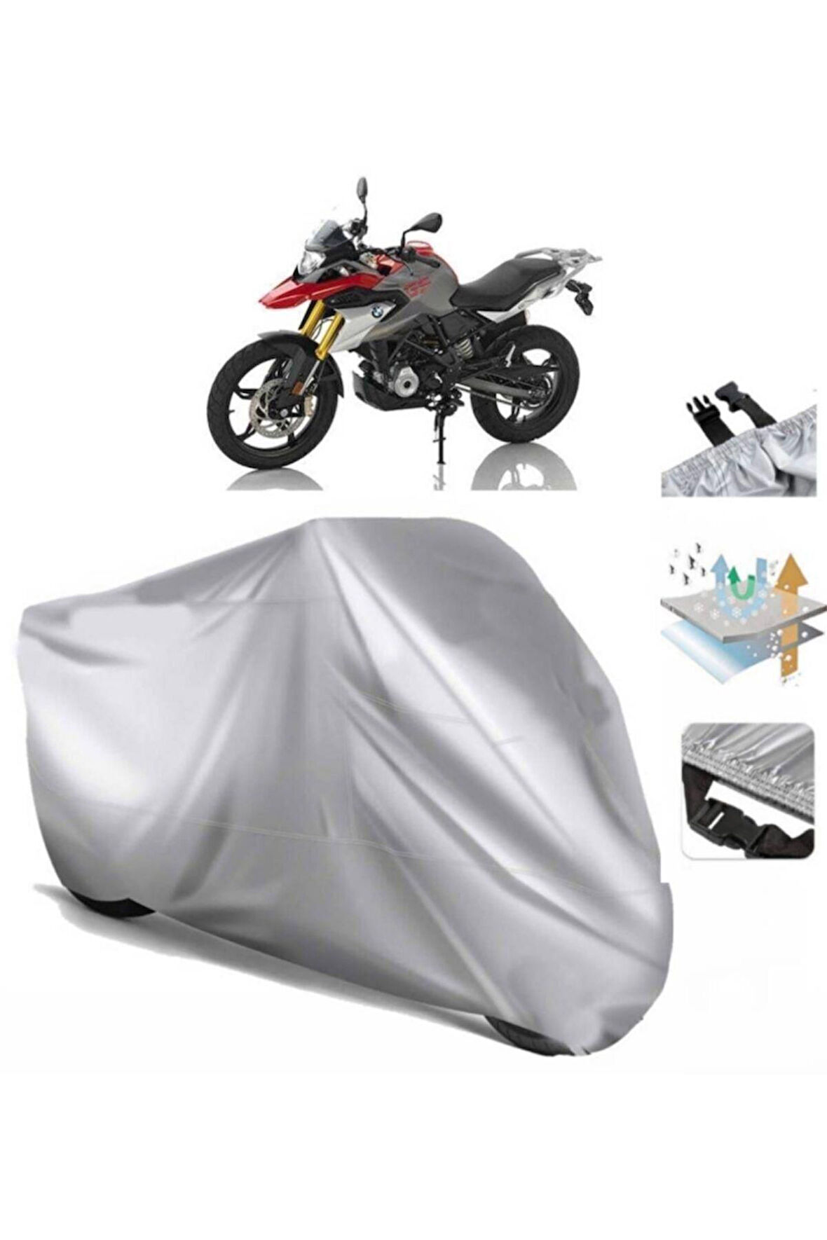 Bmw G 310 Gs (bağlantı Tokalı) Uyumlu SolarBlock Prime Motosiklet Brandası Örtüsü