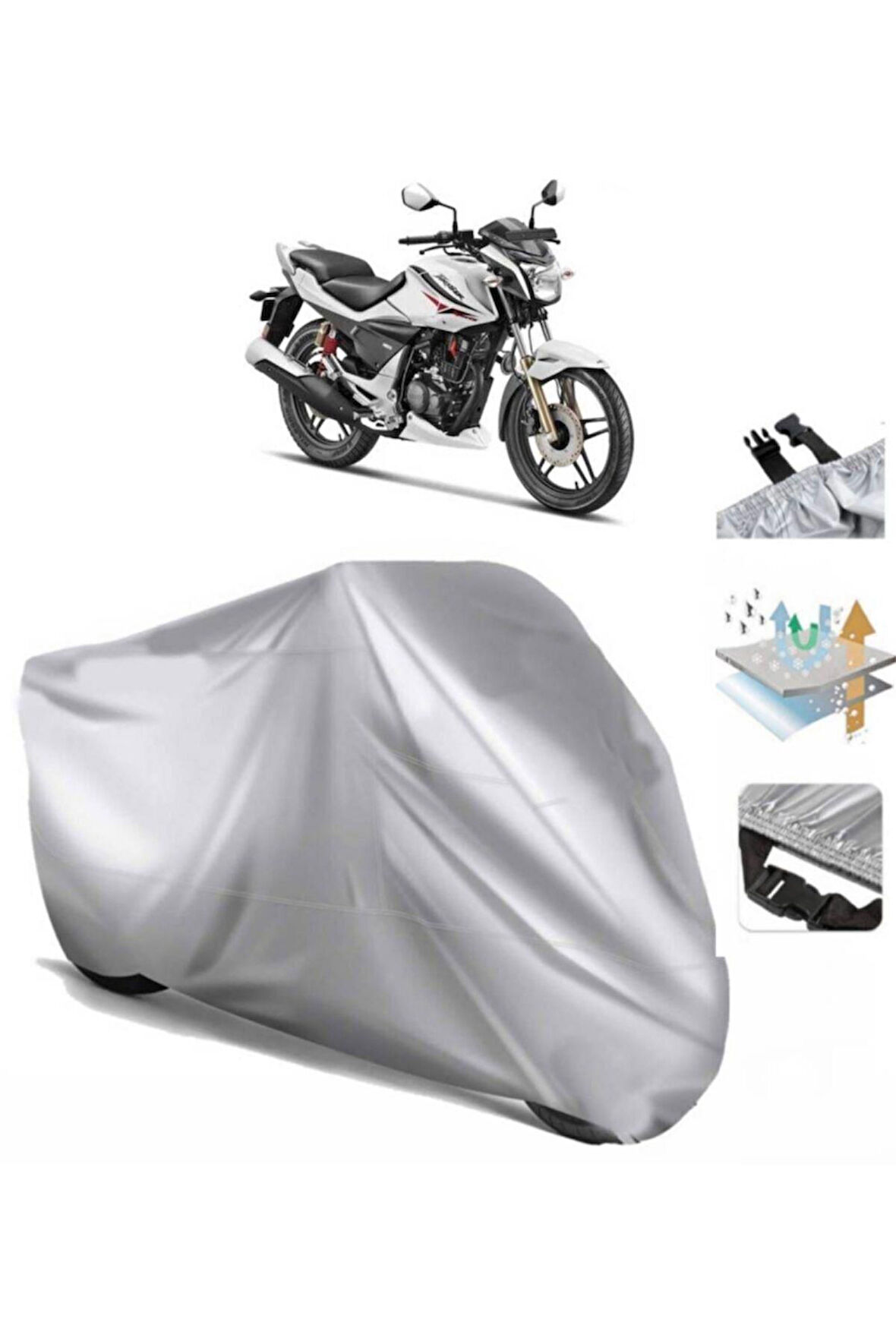 Hero T-sport  Arka Çanta (bağlantı Tokalı) Uyumlu SolarBlock Prime Motosiklet Brandası Örtüsü