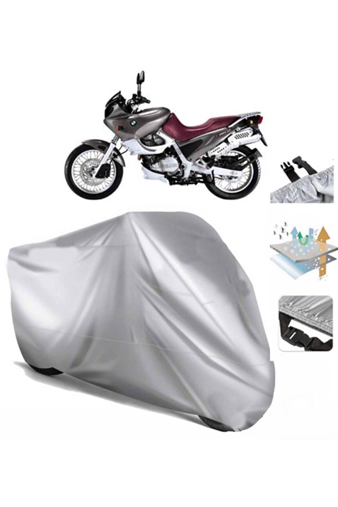 Bmw F 650 St (bağlantı Tokalı) Uyumlu SolarBlock Prime Motosiklet Brandası Örtüsü