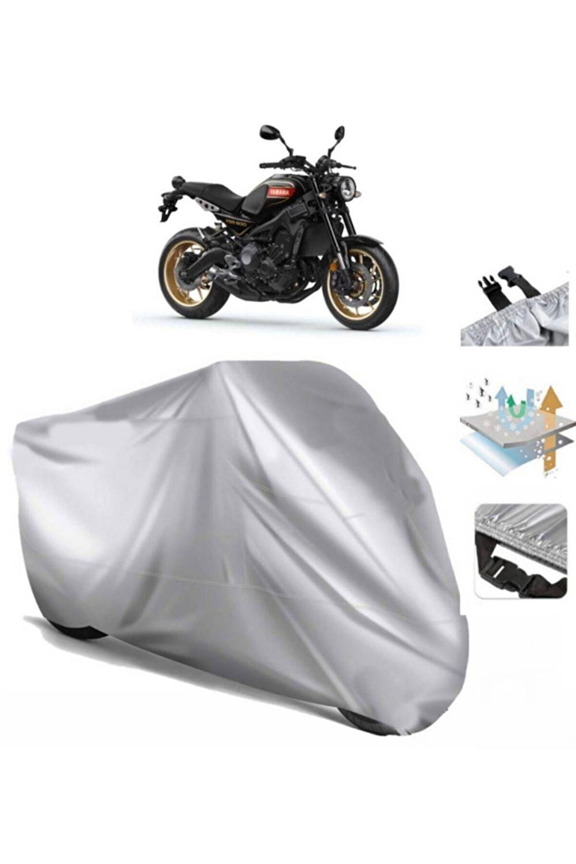 Yamaha Xsr 900  Arka Çanta (bağlantı Tokalı) Uyumlu SolarBlock Prime Motosiklet Brandası Örtüsü