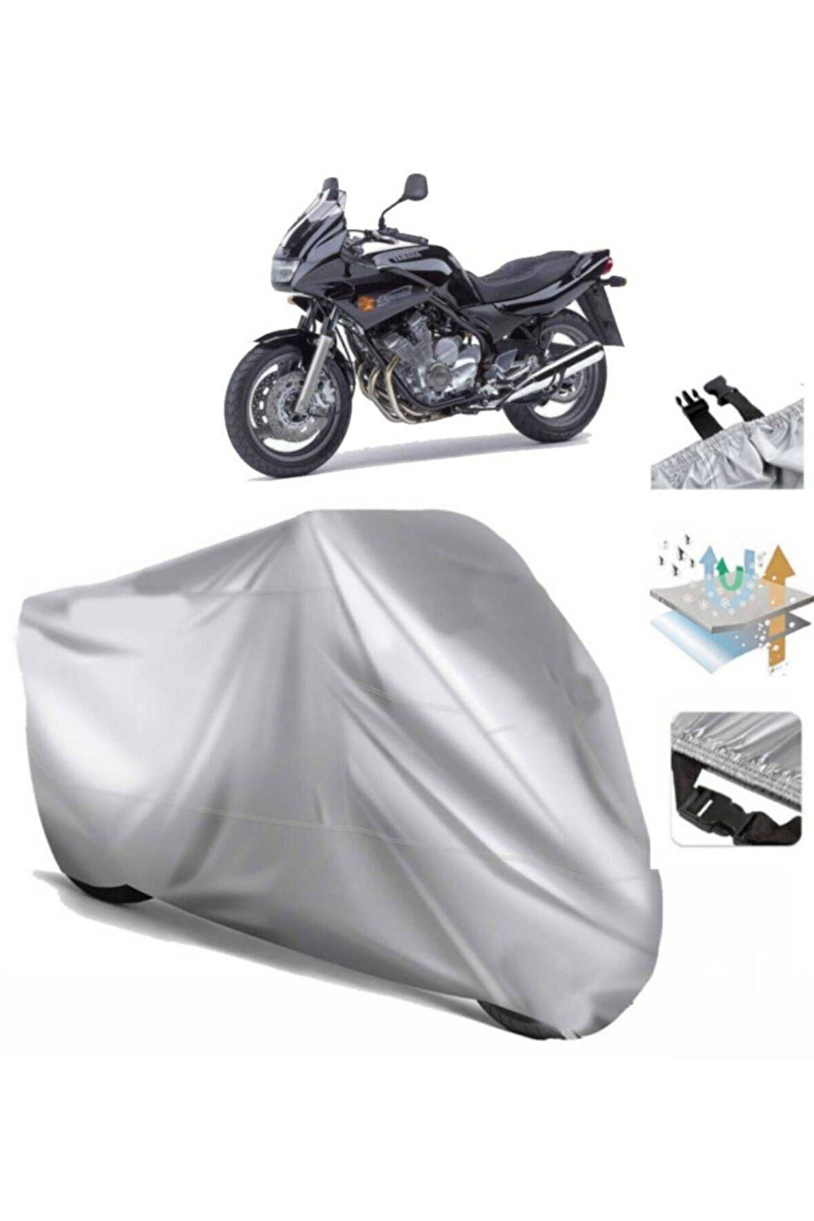 Yamaha Xj 600 Diversion (bağlantı Tokalı) Uyumlu SolarBlock Prime Motosiklet Brandası Örtüsü