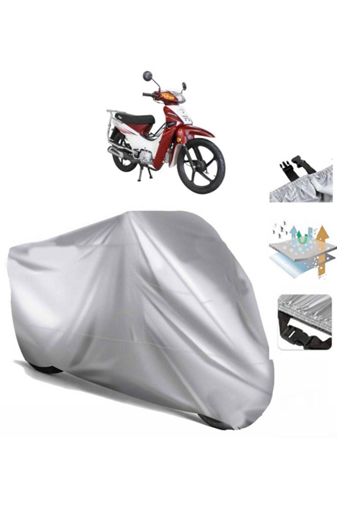 Revolt Rc3 (bağlantı Tokalı) Uyumlu SolarBlock Prime Motosiklet Brandası Örtüsü