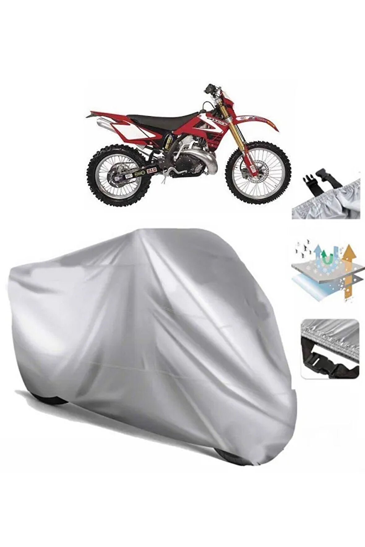 Gas Gas Ec Racing 250 (bağlantı Tokalı) Uyumlu SolarBlock Prime Motosiklet Brandası Örtüsü