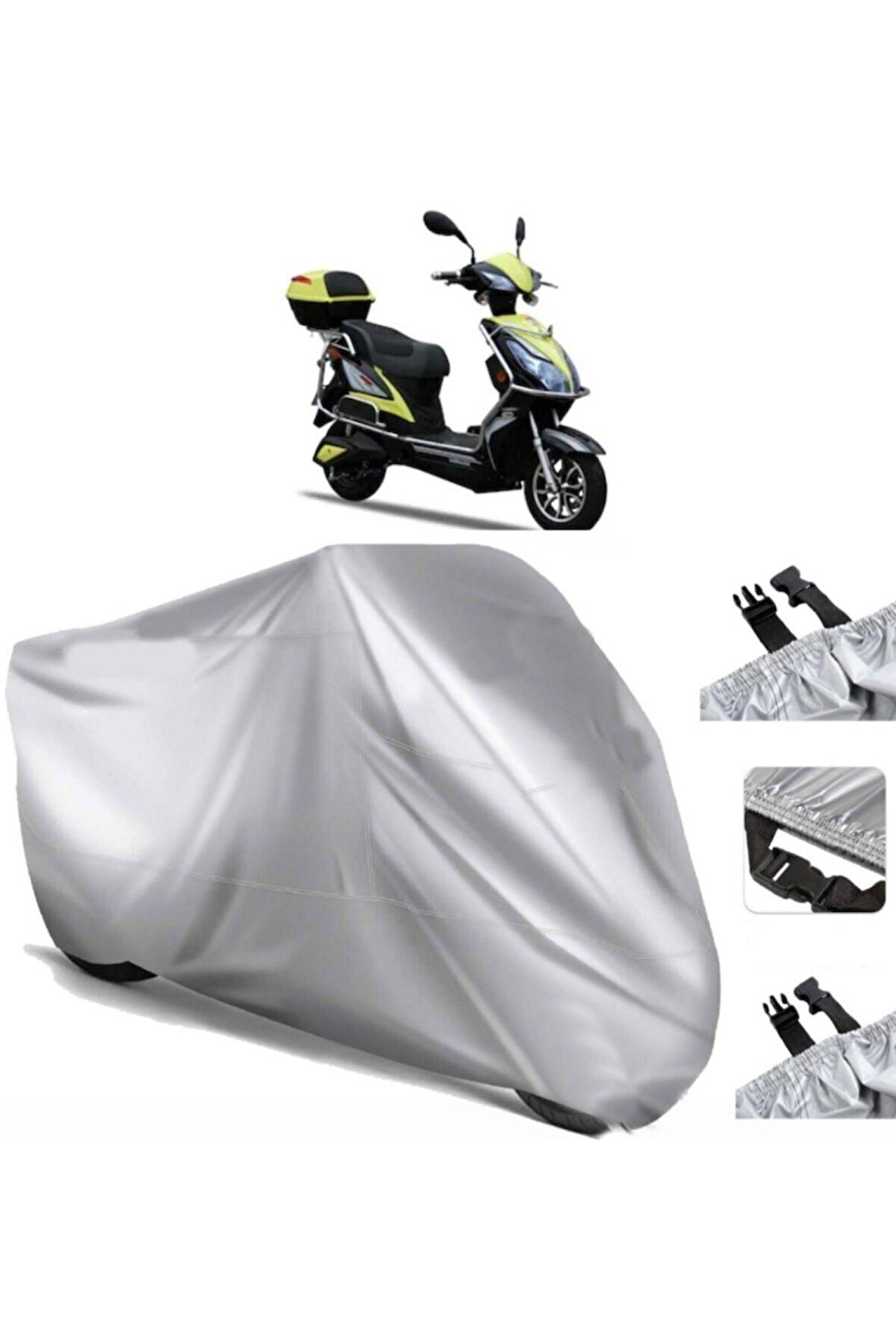 Stmax Dora 250 Elektrikli Arka Çanta (bağlantı Tokalı) Uyumlu SolarBlock  Motosiklet Brandası Örtüsü